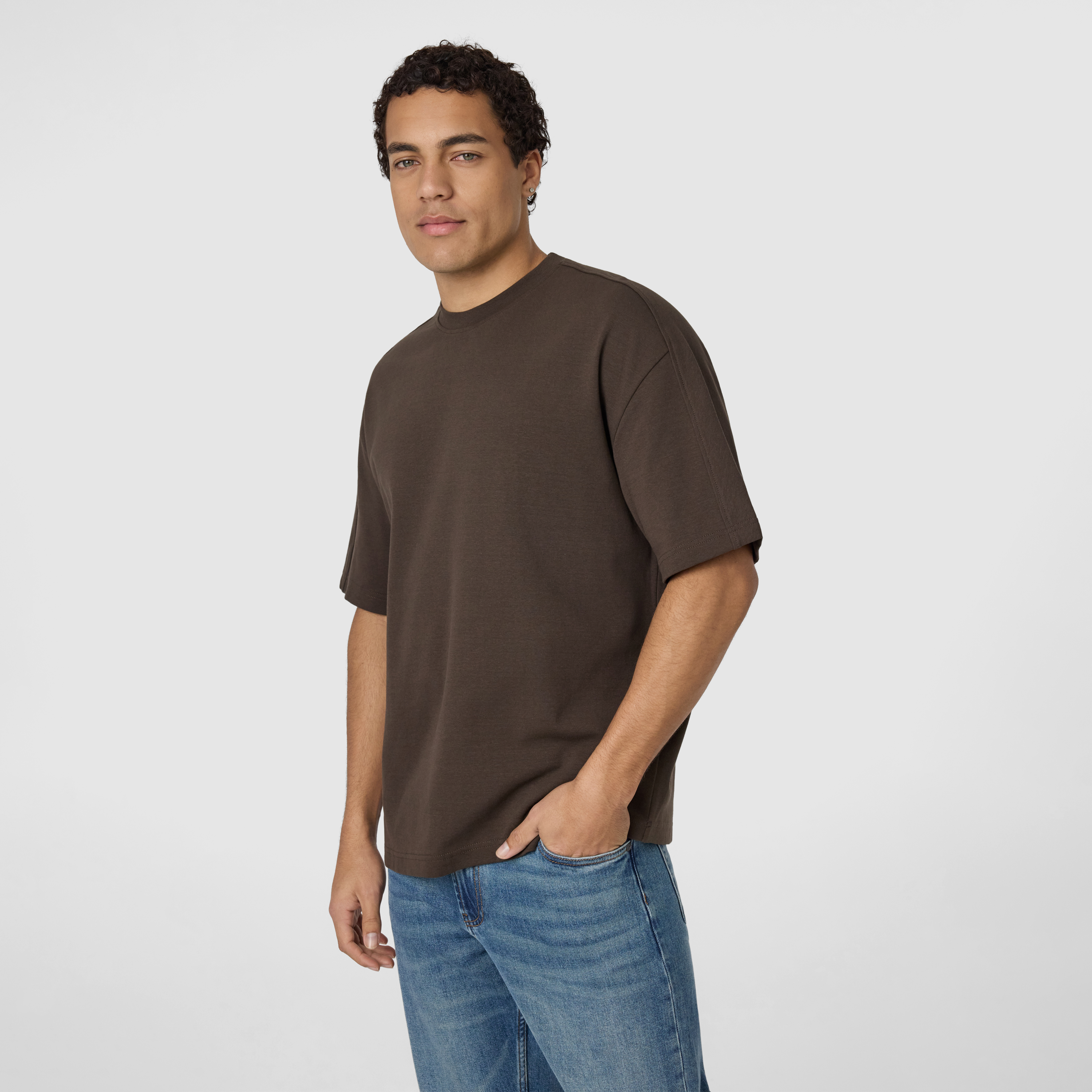 Brown Palace Boxy Crew Neck Tee