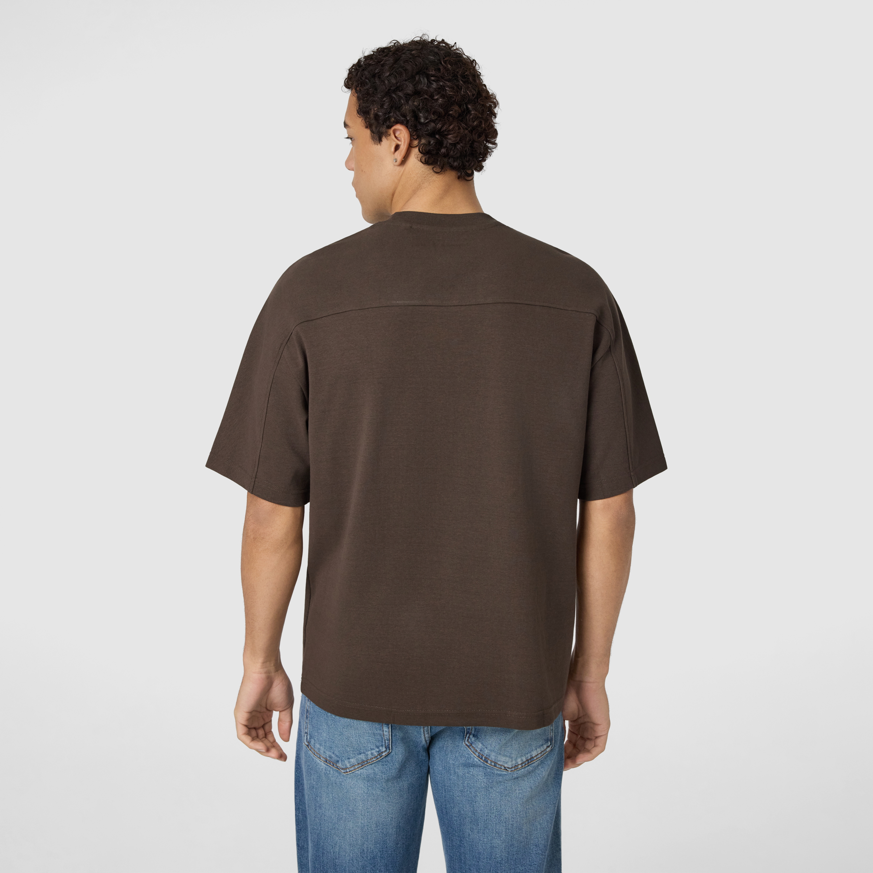 Brown Palace Boxy Crew Neck Tee