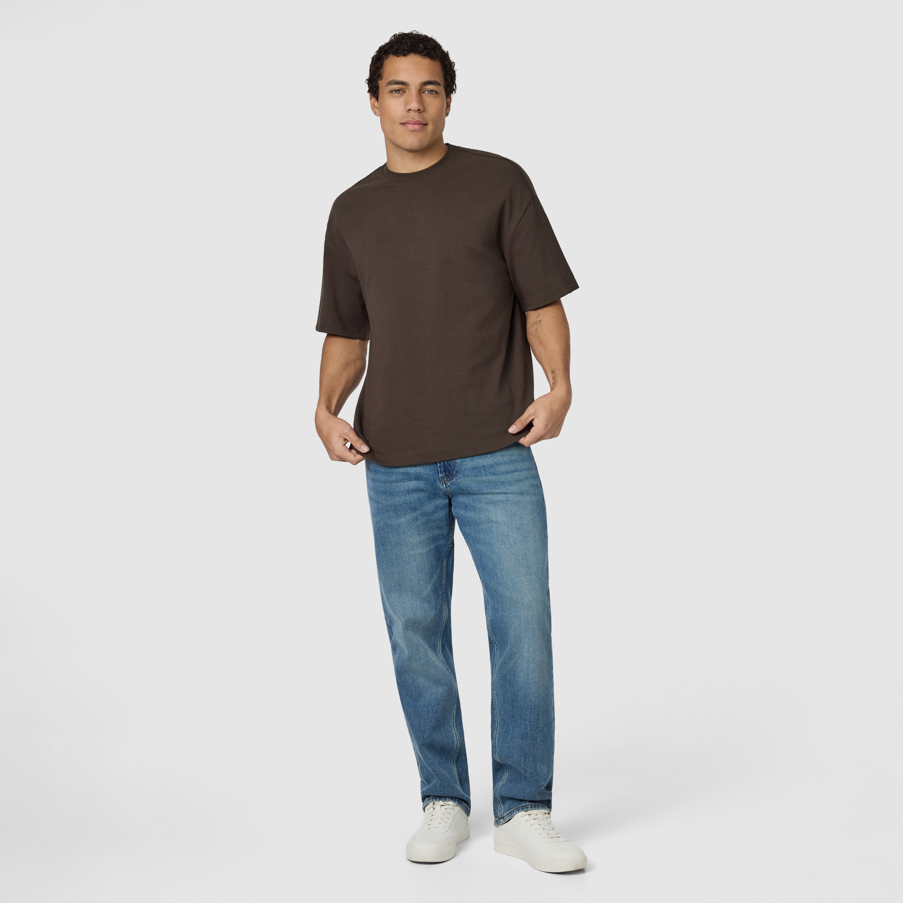 Brown Palace Boxy Crew Neck Tee
