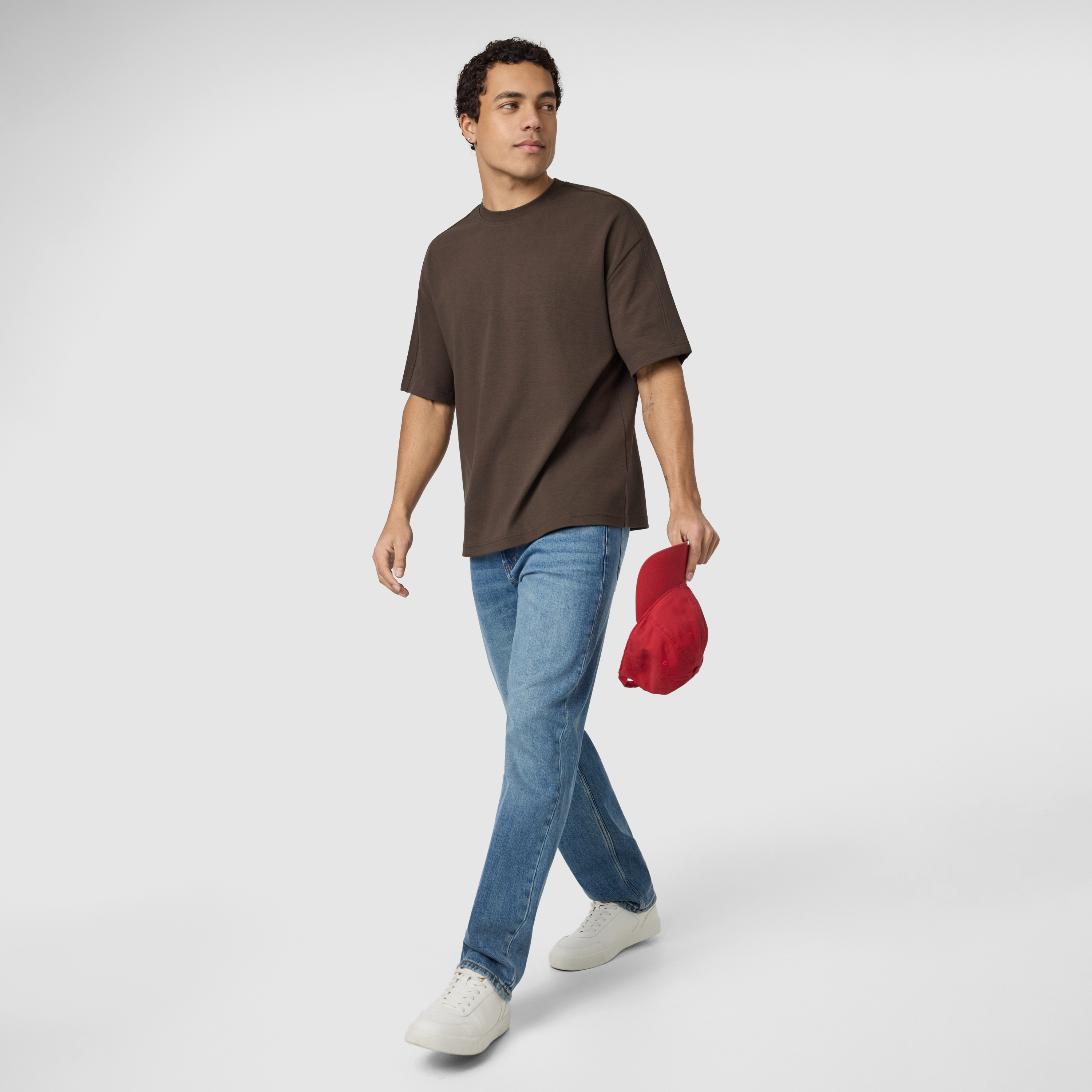 Brown Palace Boxy Crew Neck Tee