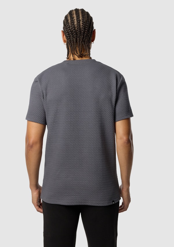 Dark Grey Fletcher Graphic Crew Neck Tee