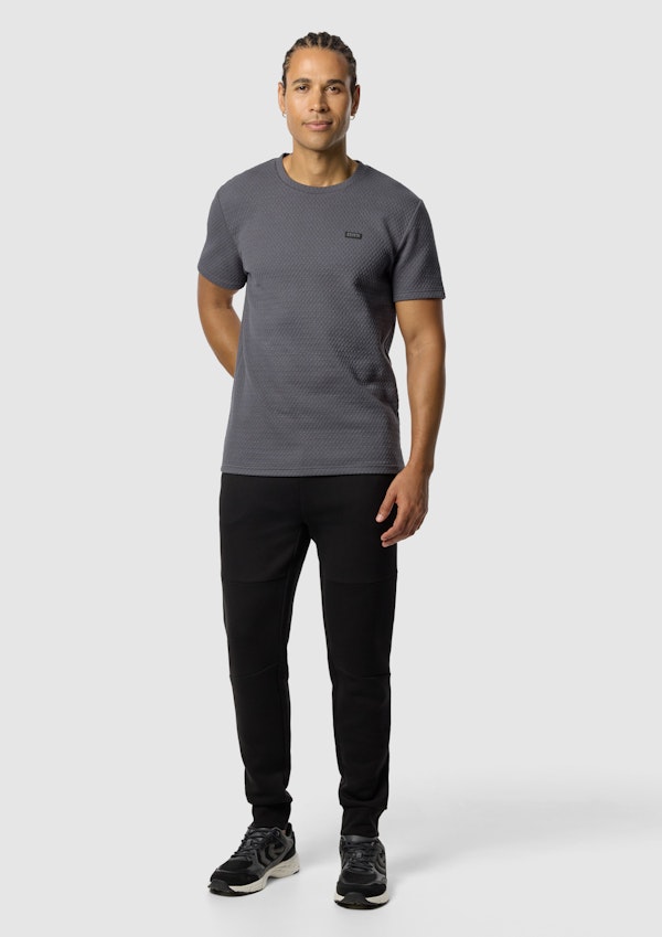 Dark Grey Fletcher Graphic Crew Neck Tee