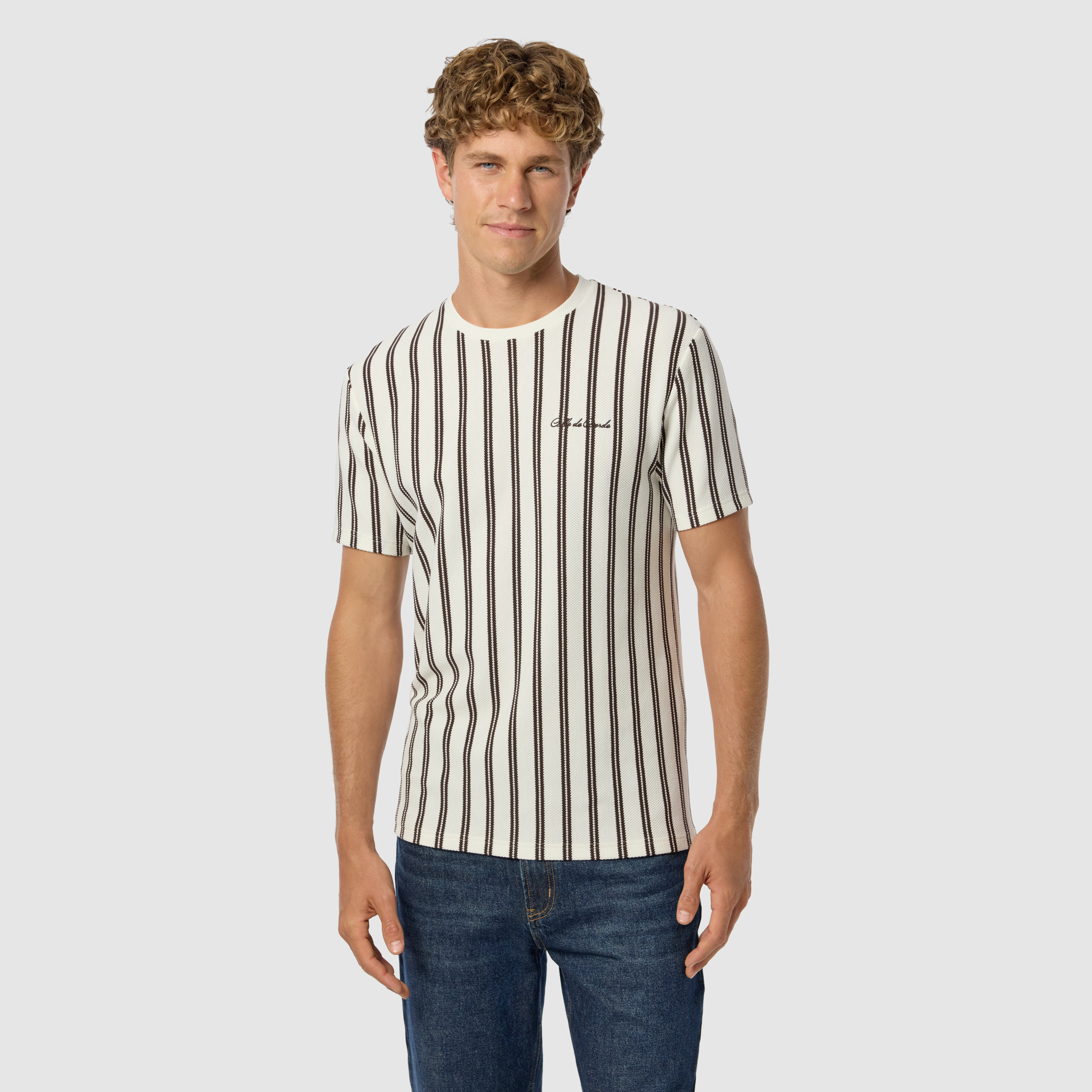 Lucan Stripe Crew Neck Tee