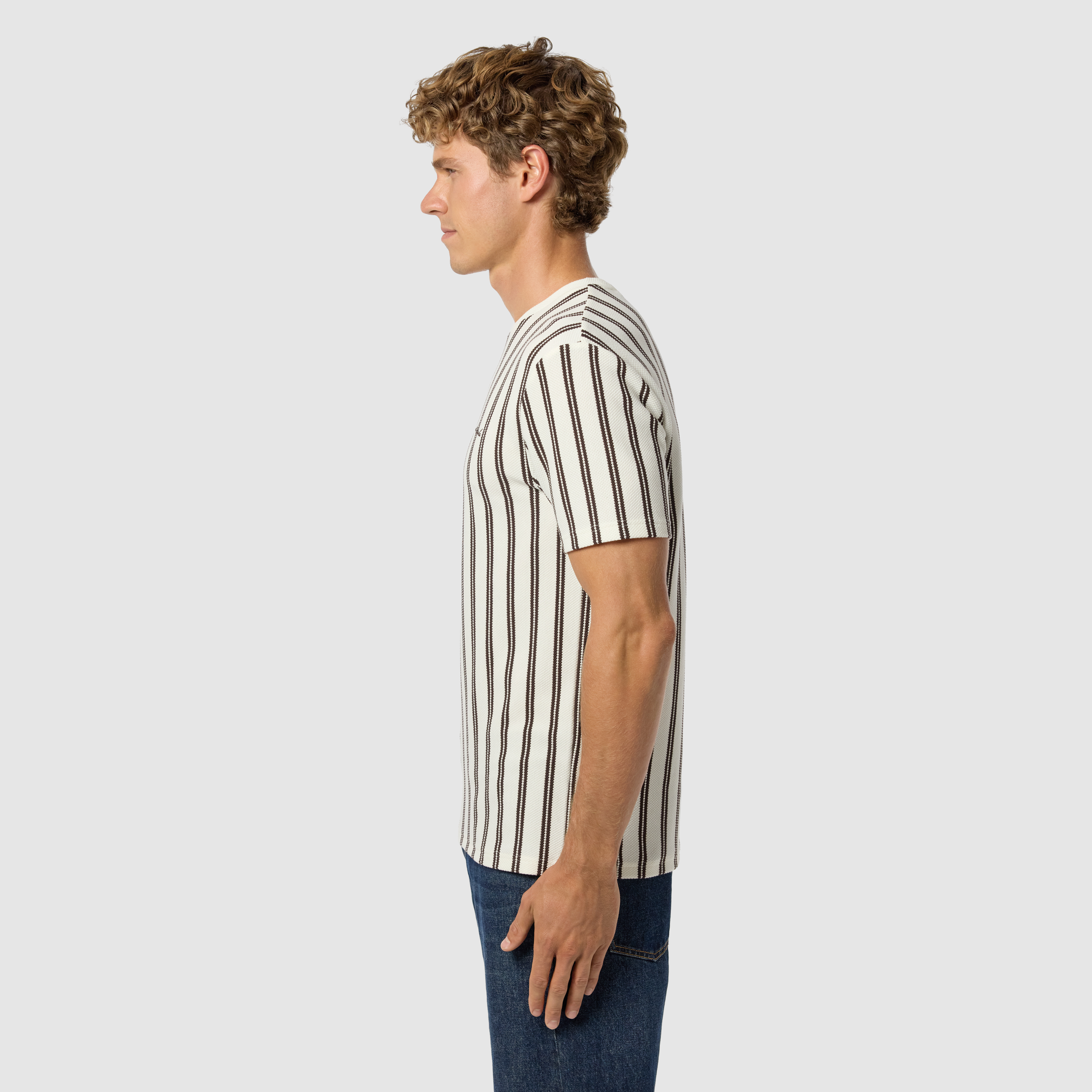 Lucan Stripe Crew Neck Tee