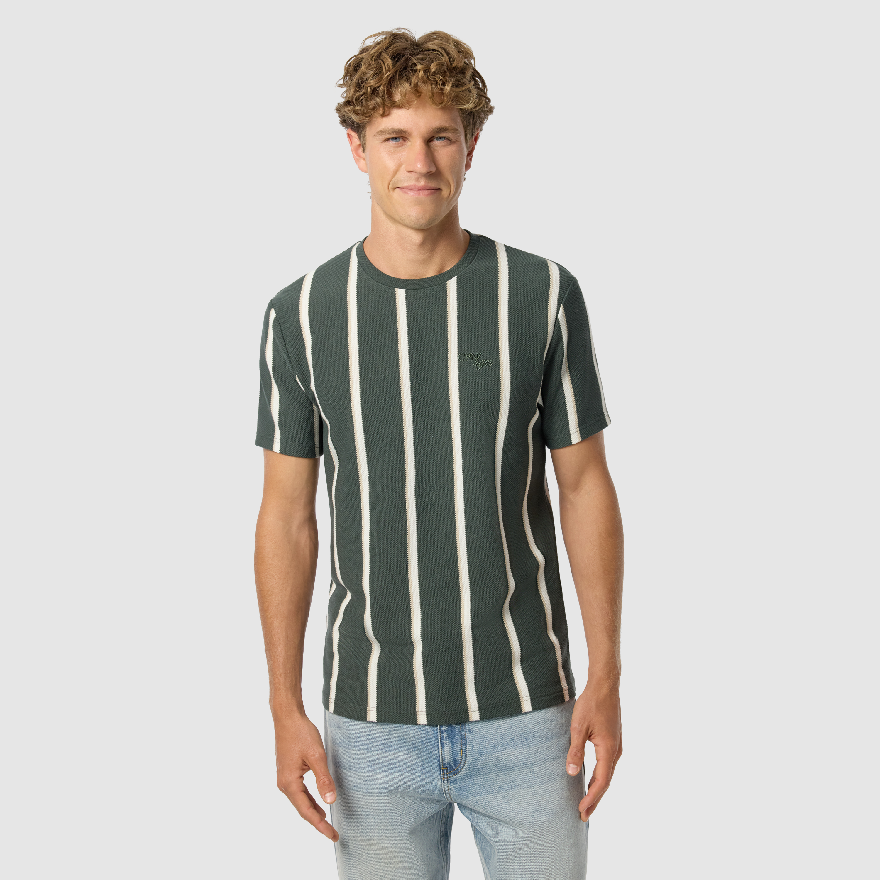 Bobby Stripe Crew Neck Tee