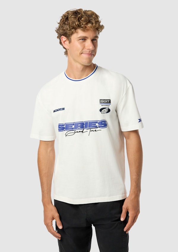 Turbo Graphic Boxy Crew Neck Tee