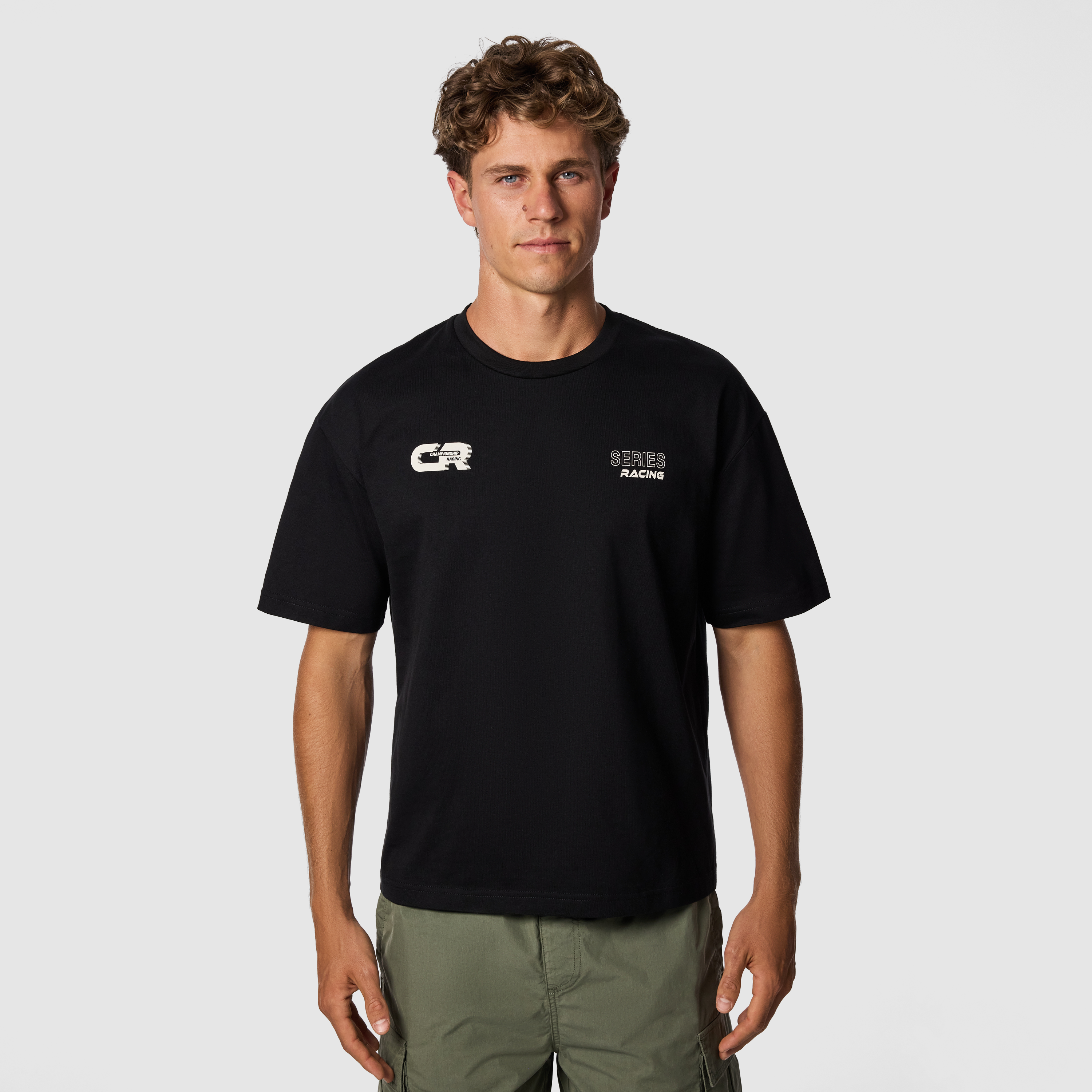 Motor Graphic Boxy Crew Neck Tee