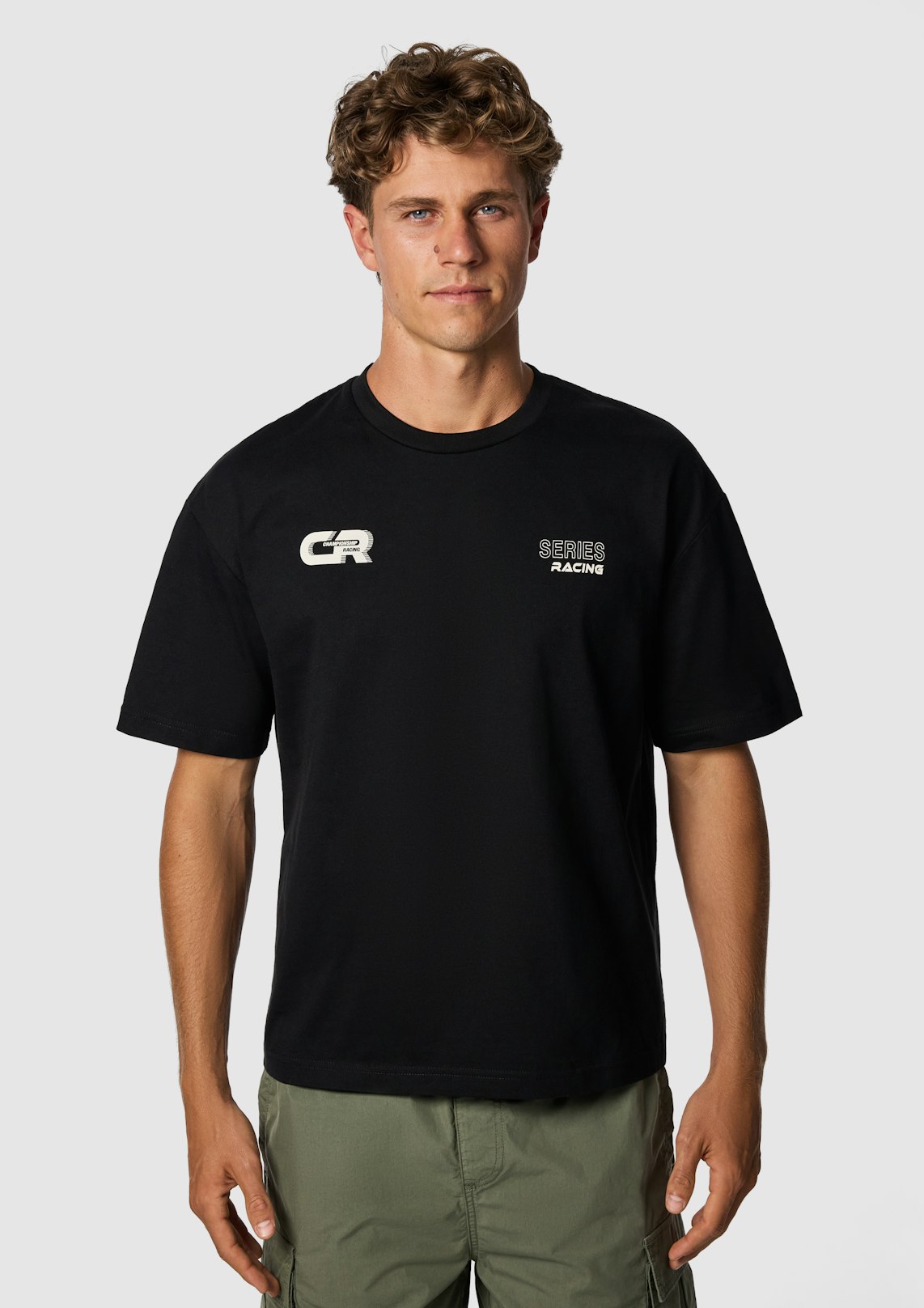 Motor Graphic Boxy Crew Neck Tee