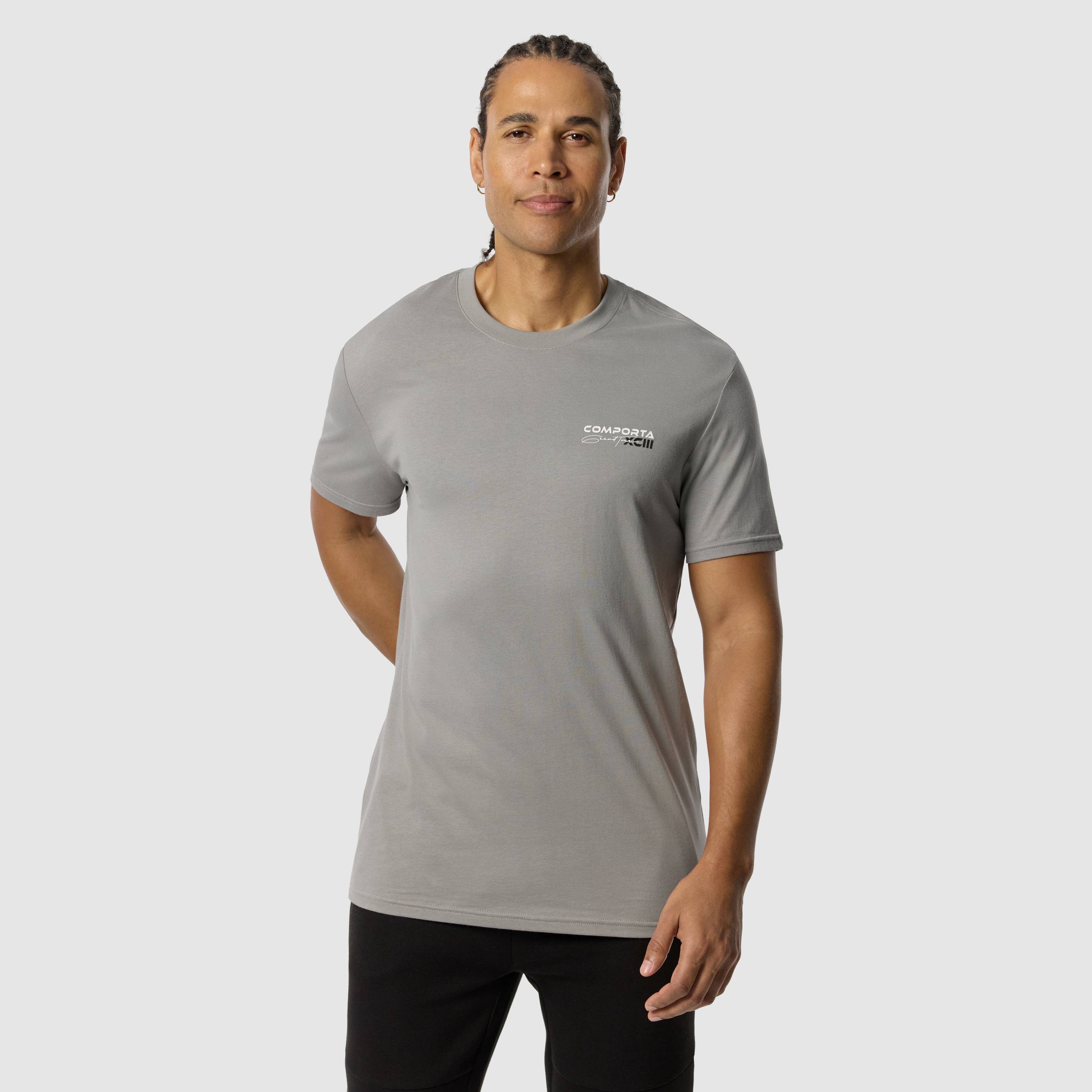 Light Grey Comporta Longline Crew Tee