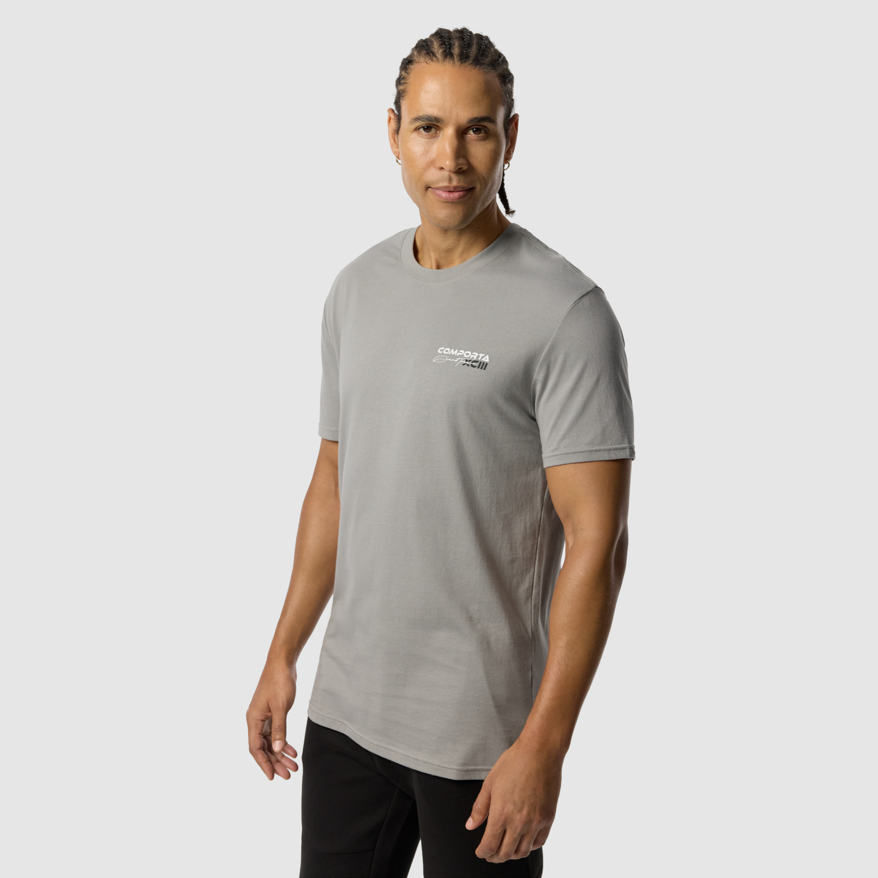 Light Grey Comporta Longline Crew Tee