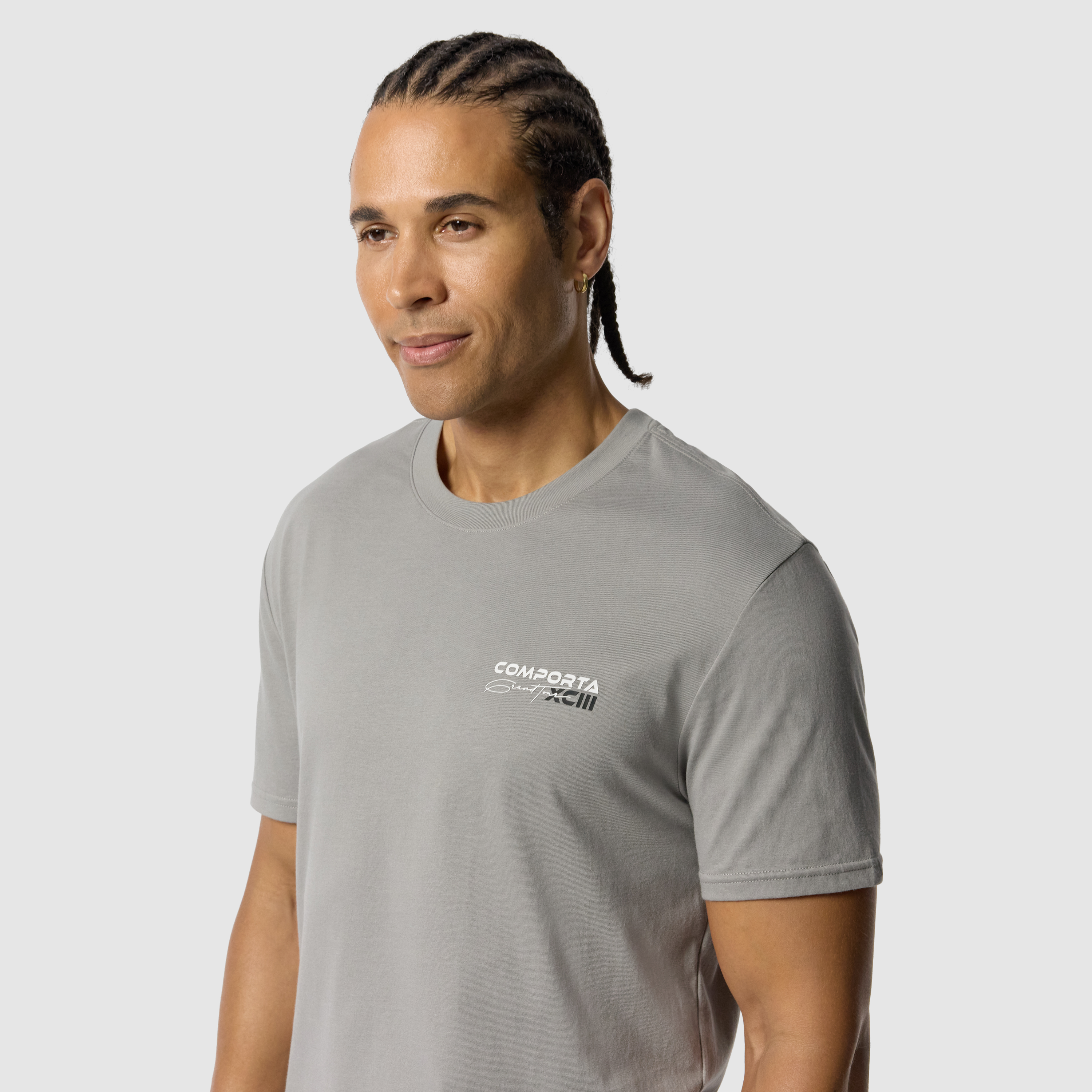 Light Grey Comporta Longline Crew Tee