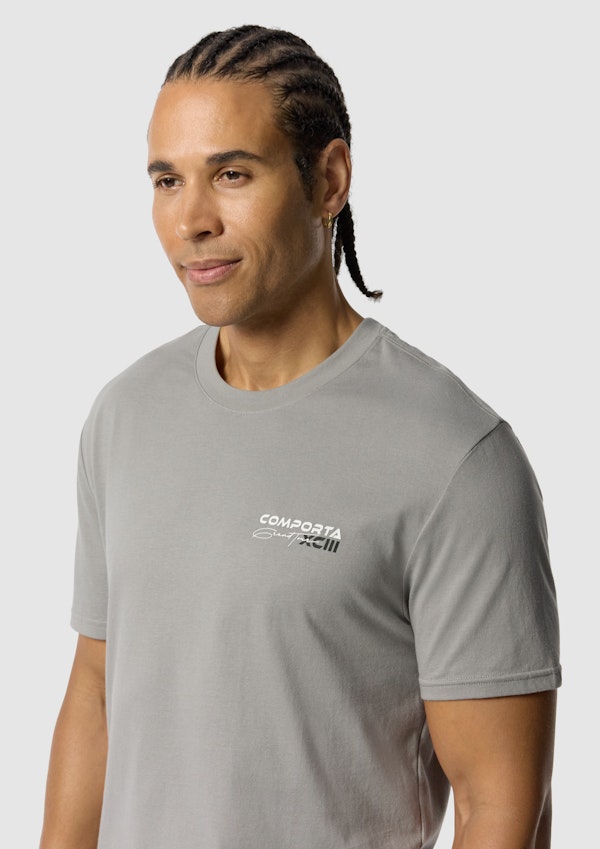 Light Grey Comporta Longline Crew Tee
