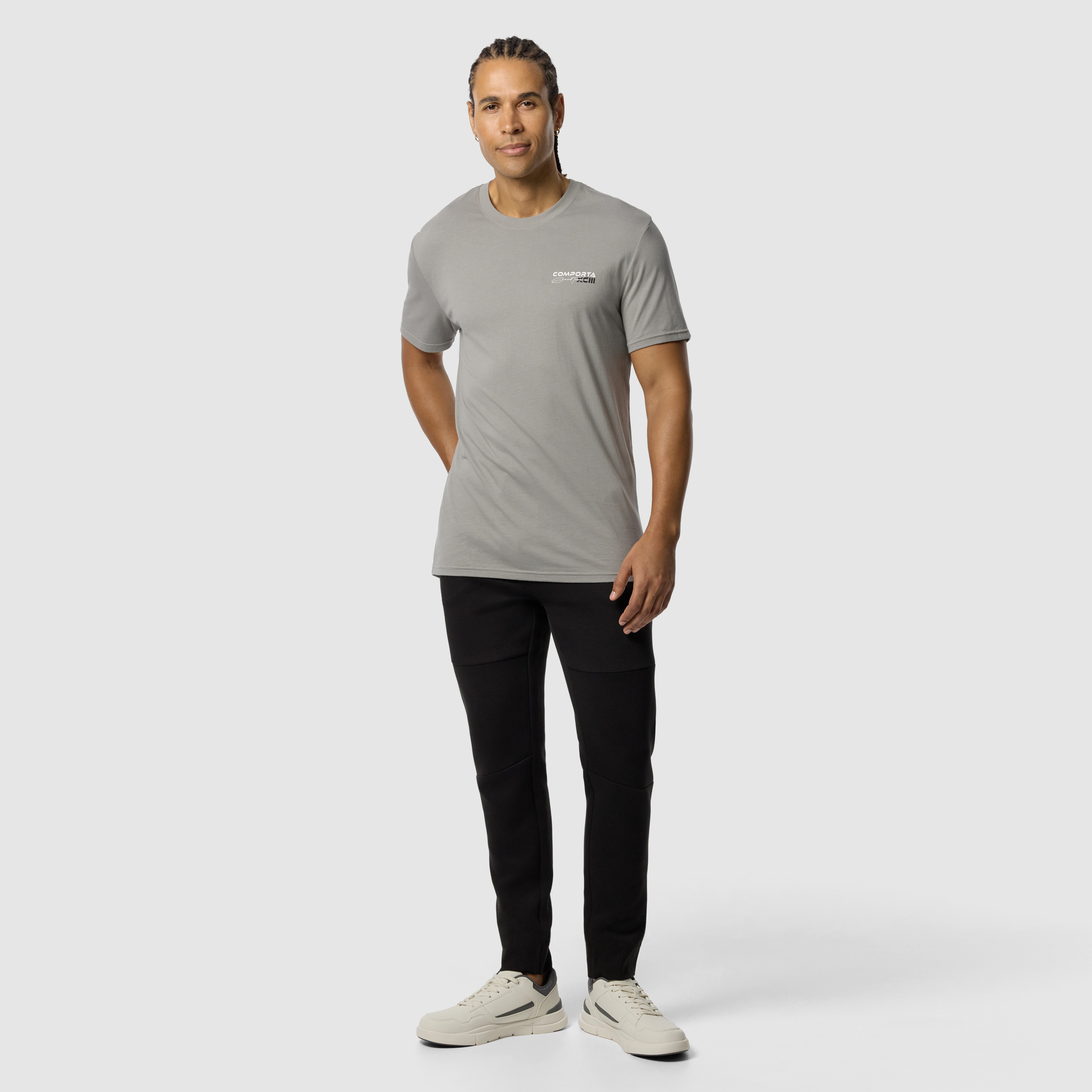 Light Grey Comporta Longline Crew Tee