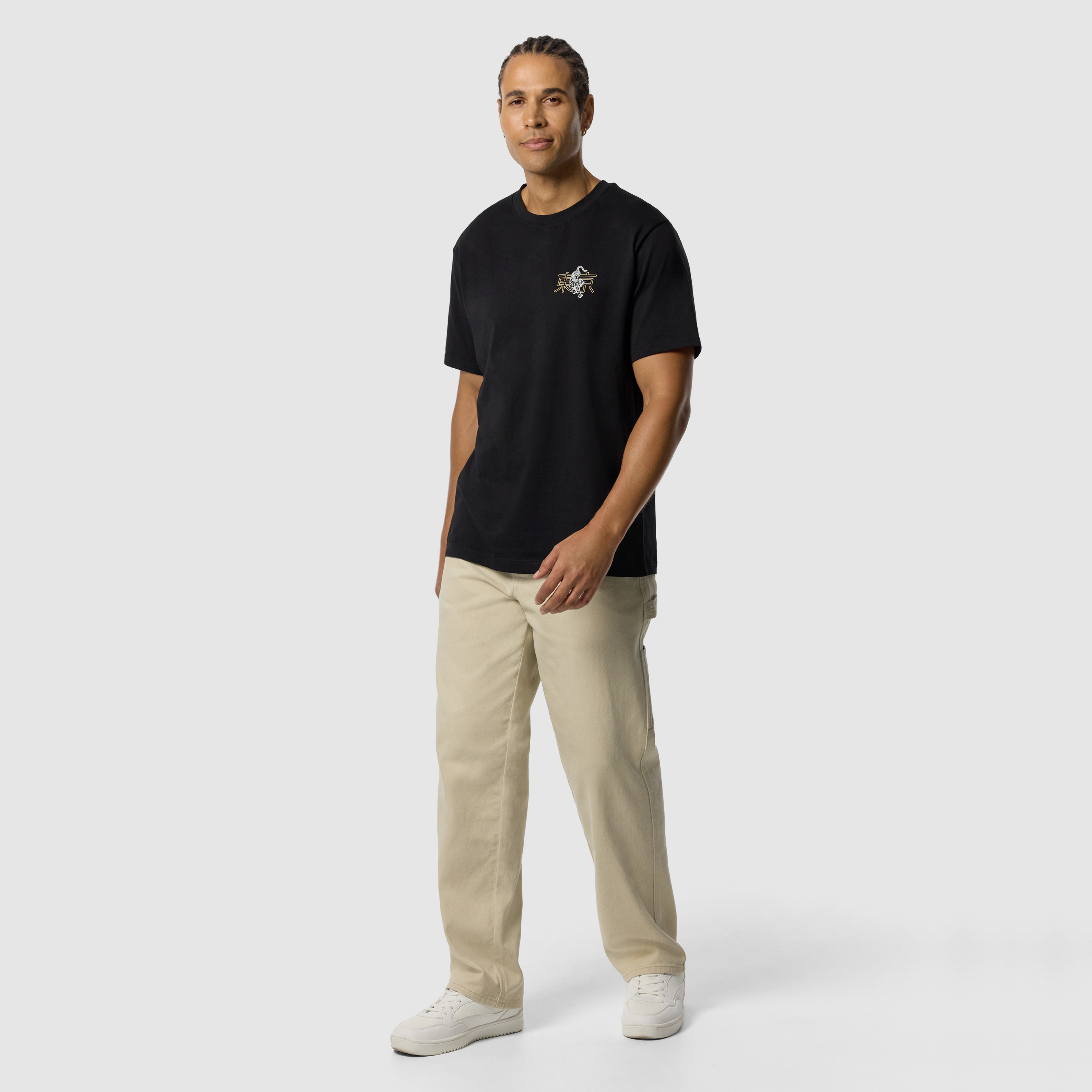 Black Shibuya Relaxed Crew Tee