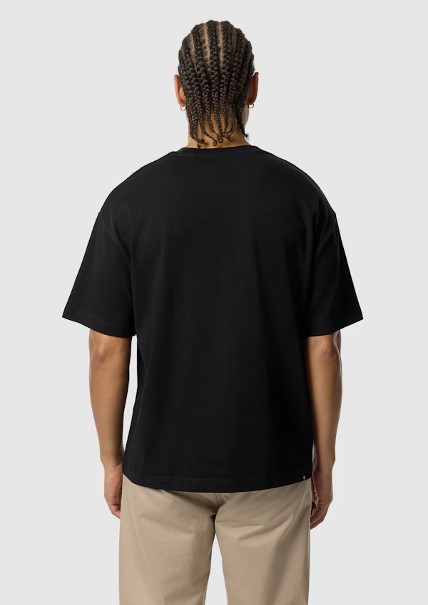 Black Vante Graphic Boxy Crew Neck Tee