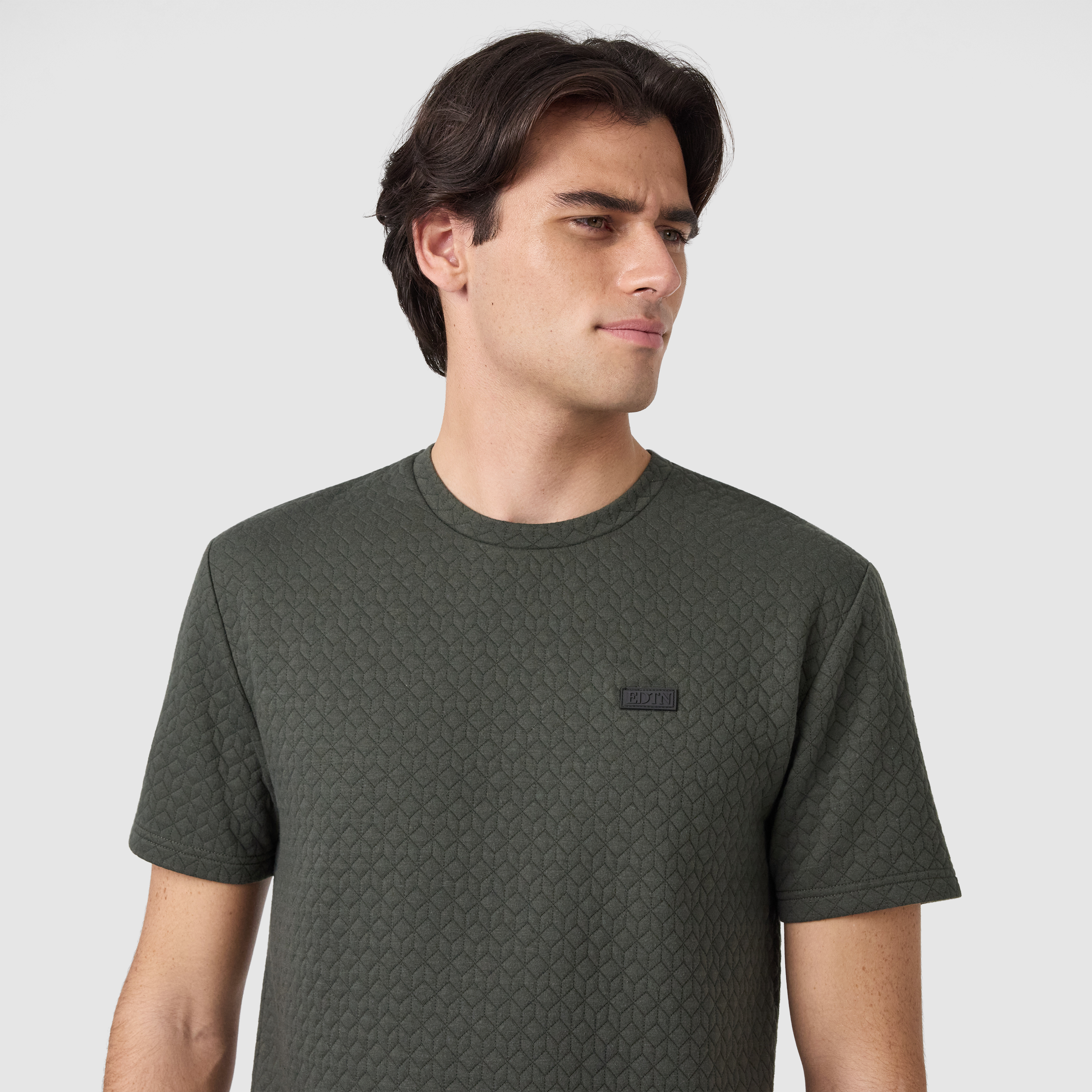 Military Green Keen Crew Tee