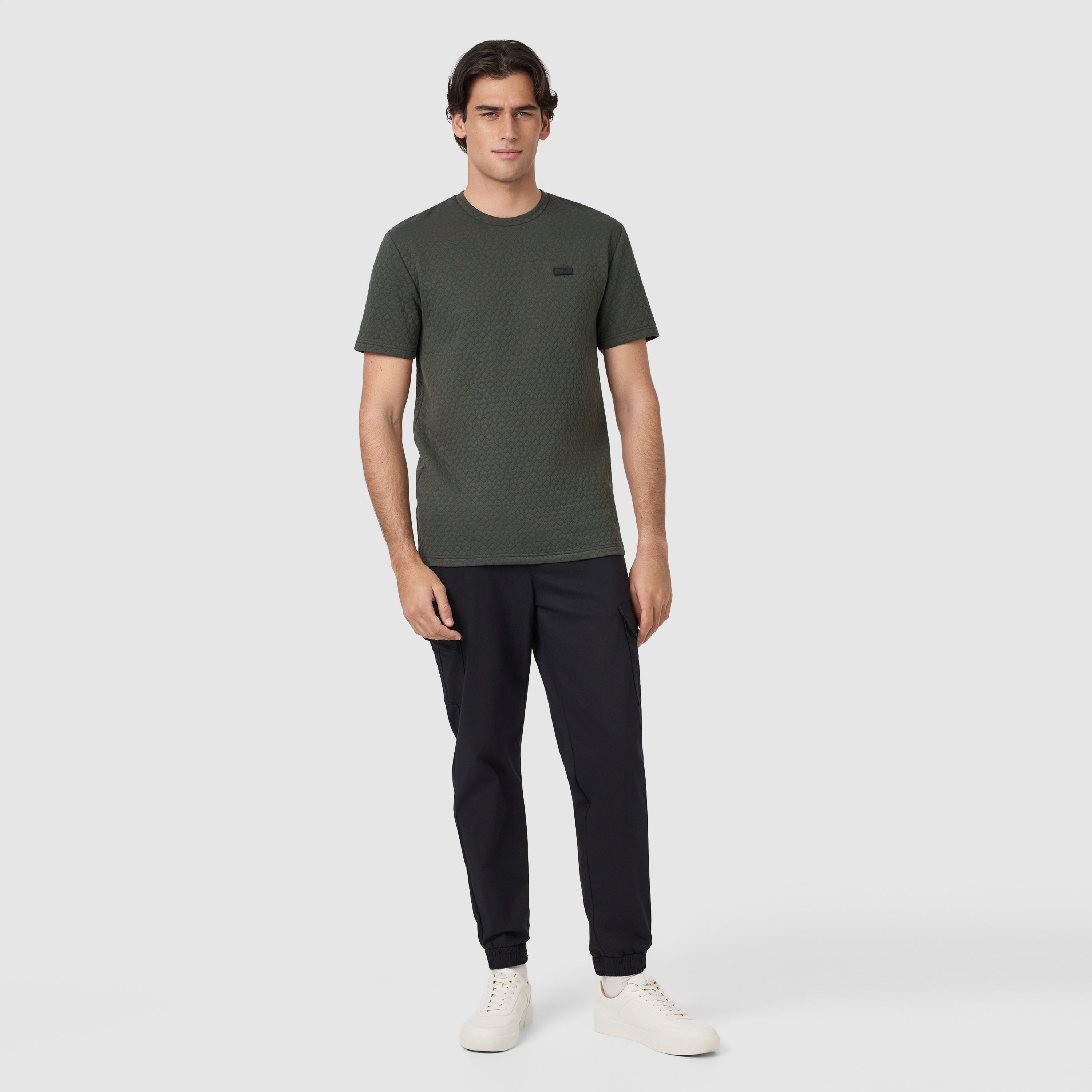 Military Green Keen Crew Tee