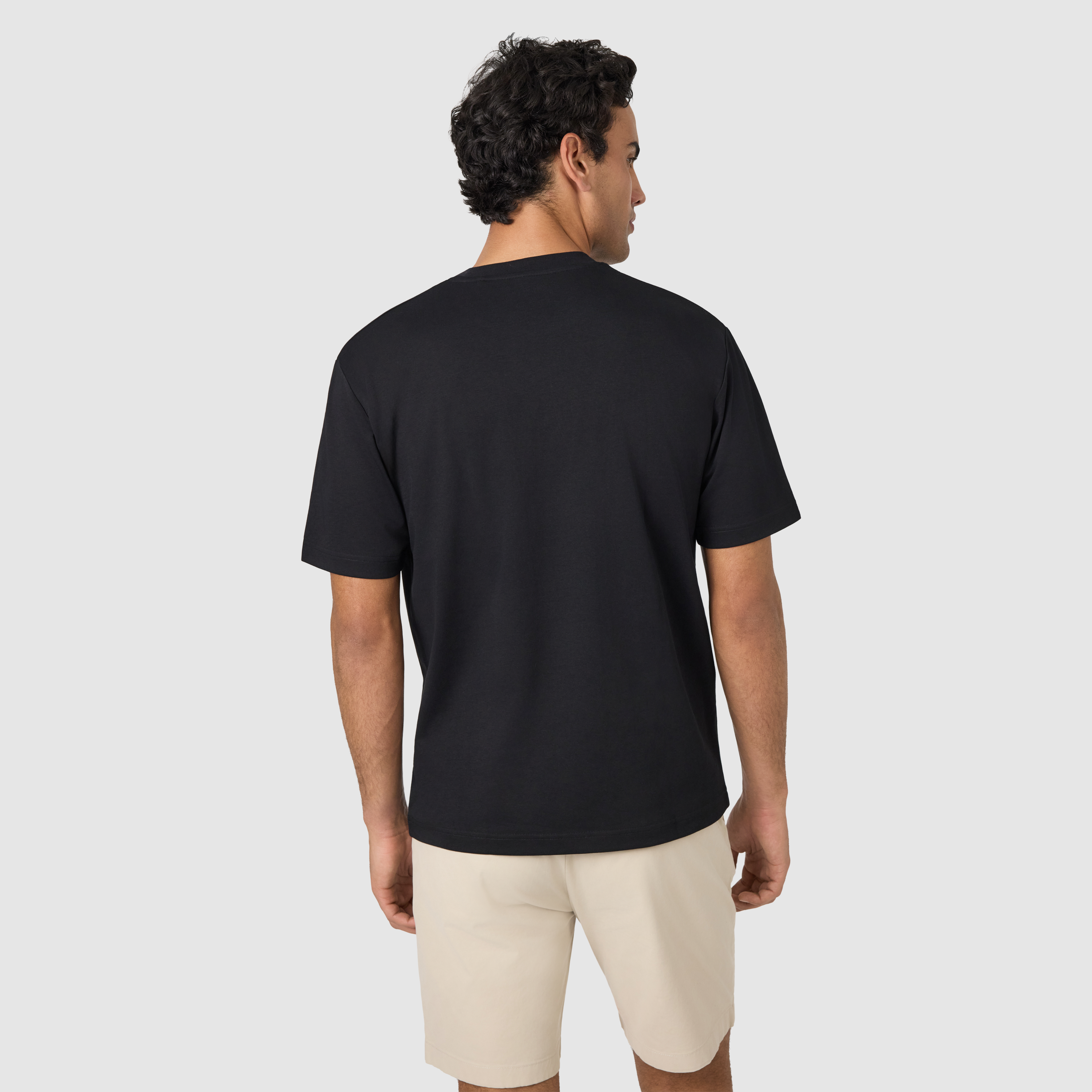 Black Soho Relaxed Crew Neck Tee