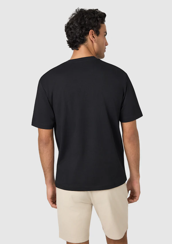 Black Soho Relaxed Crew Neck Tee