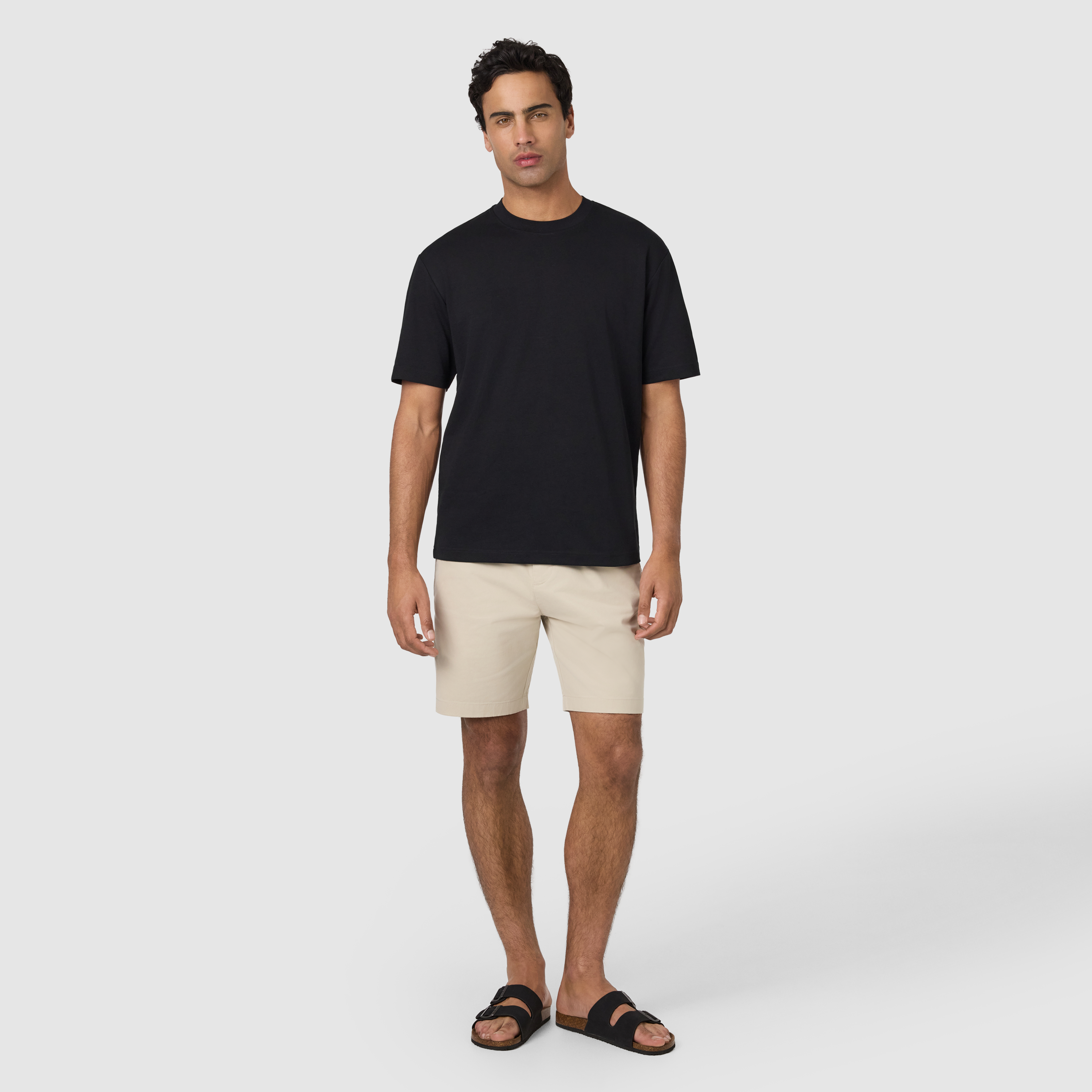 Black Soho Relaxed Crew Neck Tee