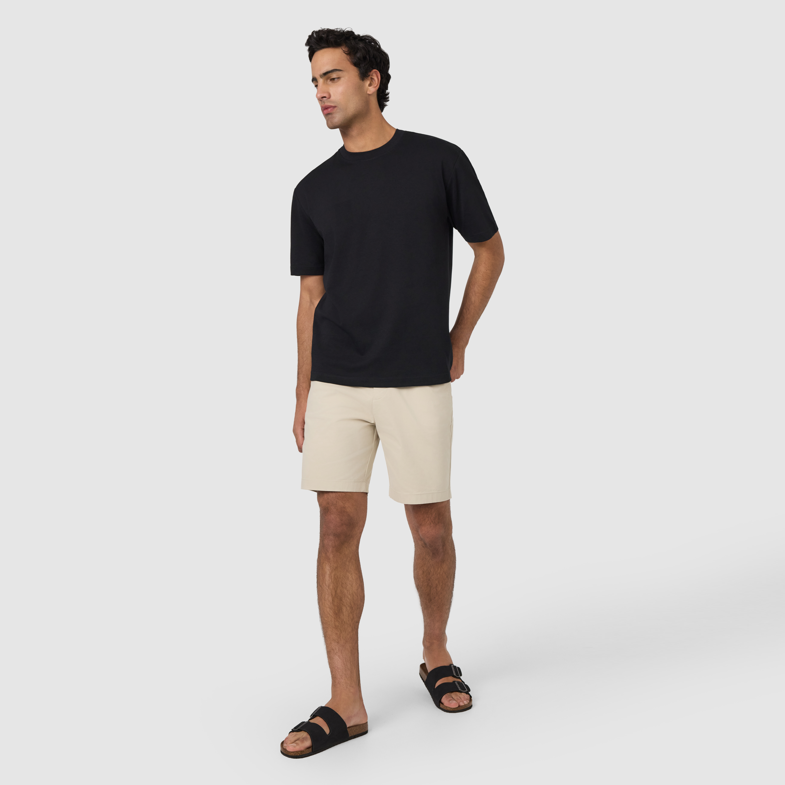 Black Soho Relaxed Crew Neck Tee