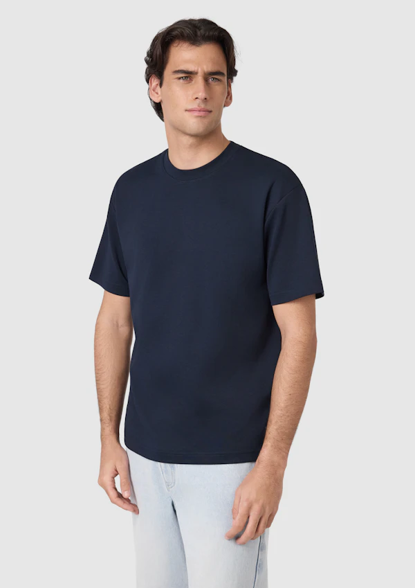 Navy Soho Relaxed Crew Neck Tee