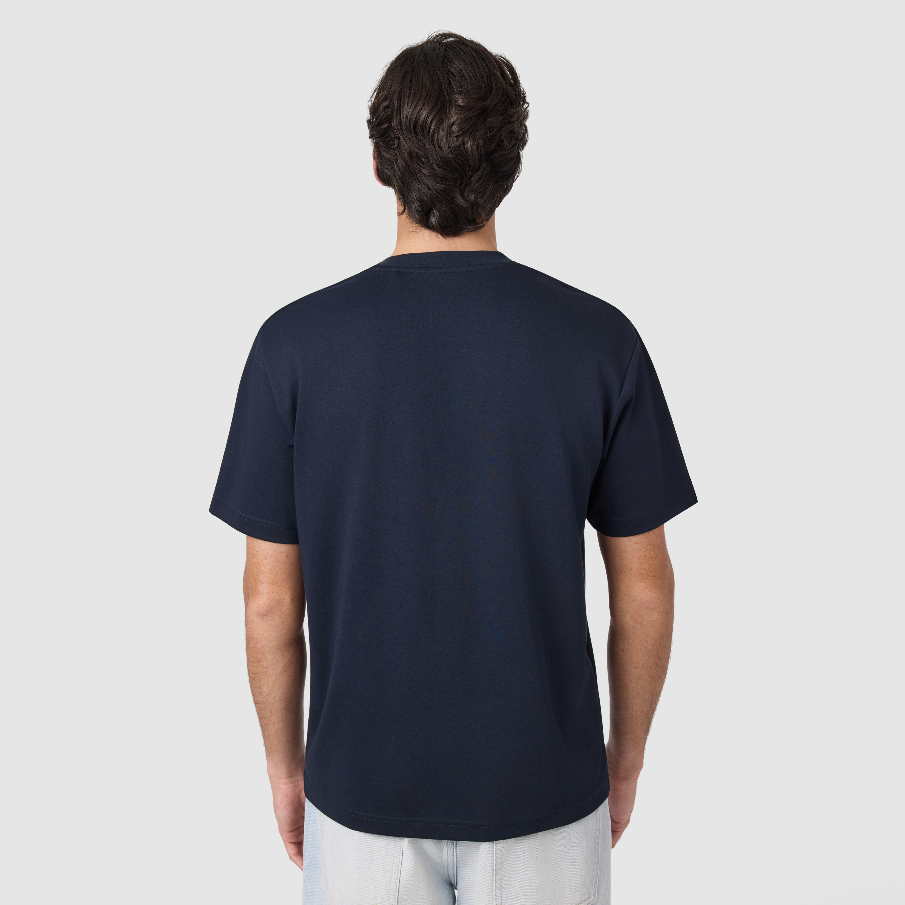 Navy Soho Relaxed Crew Neck Tee