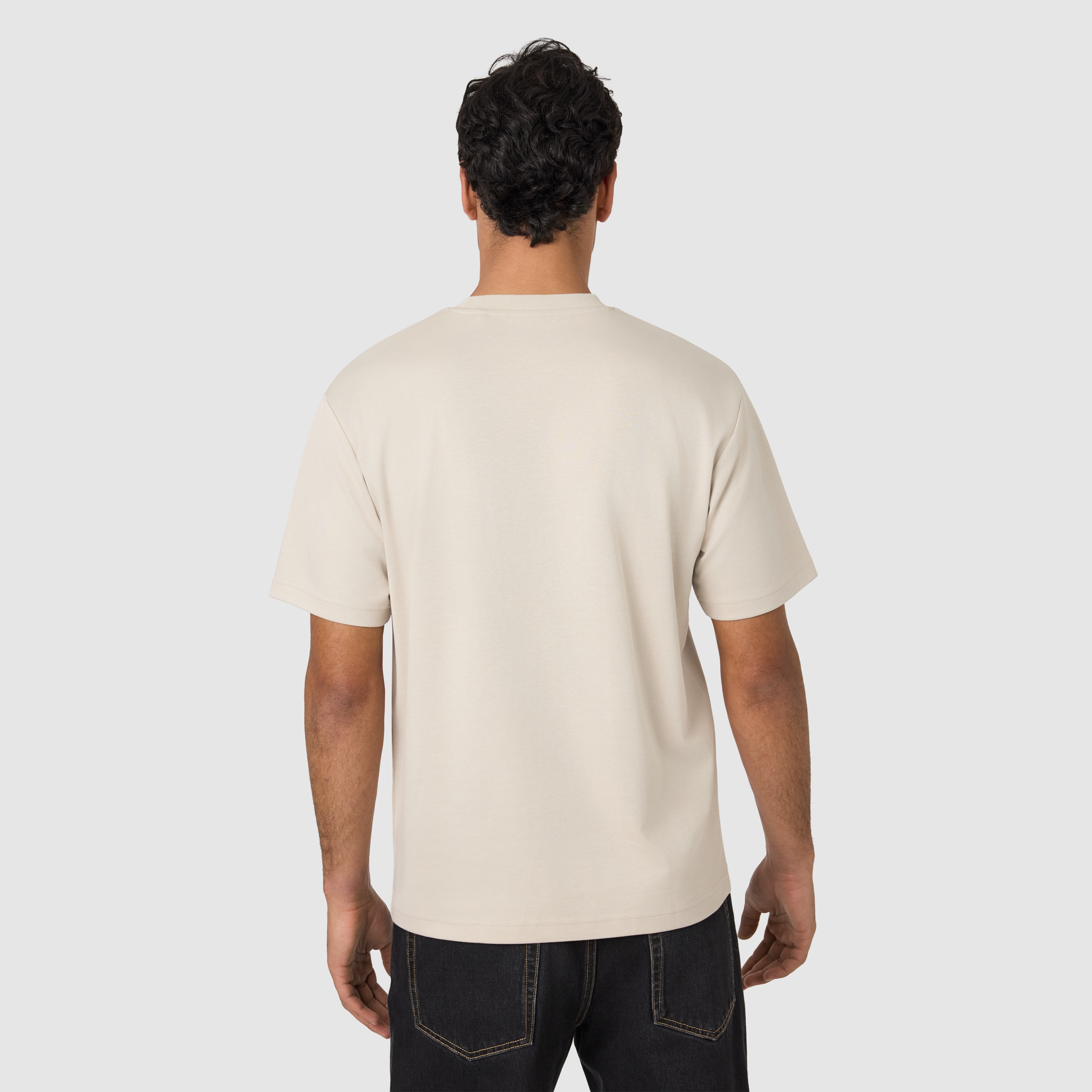 Stone Soho Relaxed Crew Neck Tee
