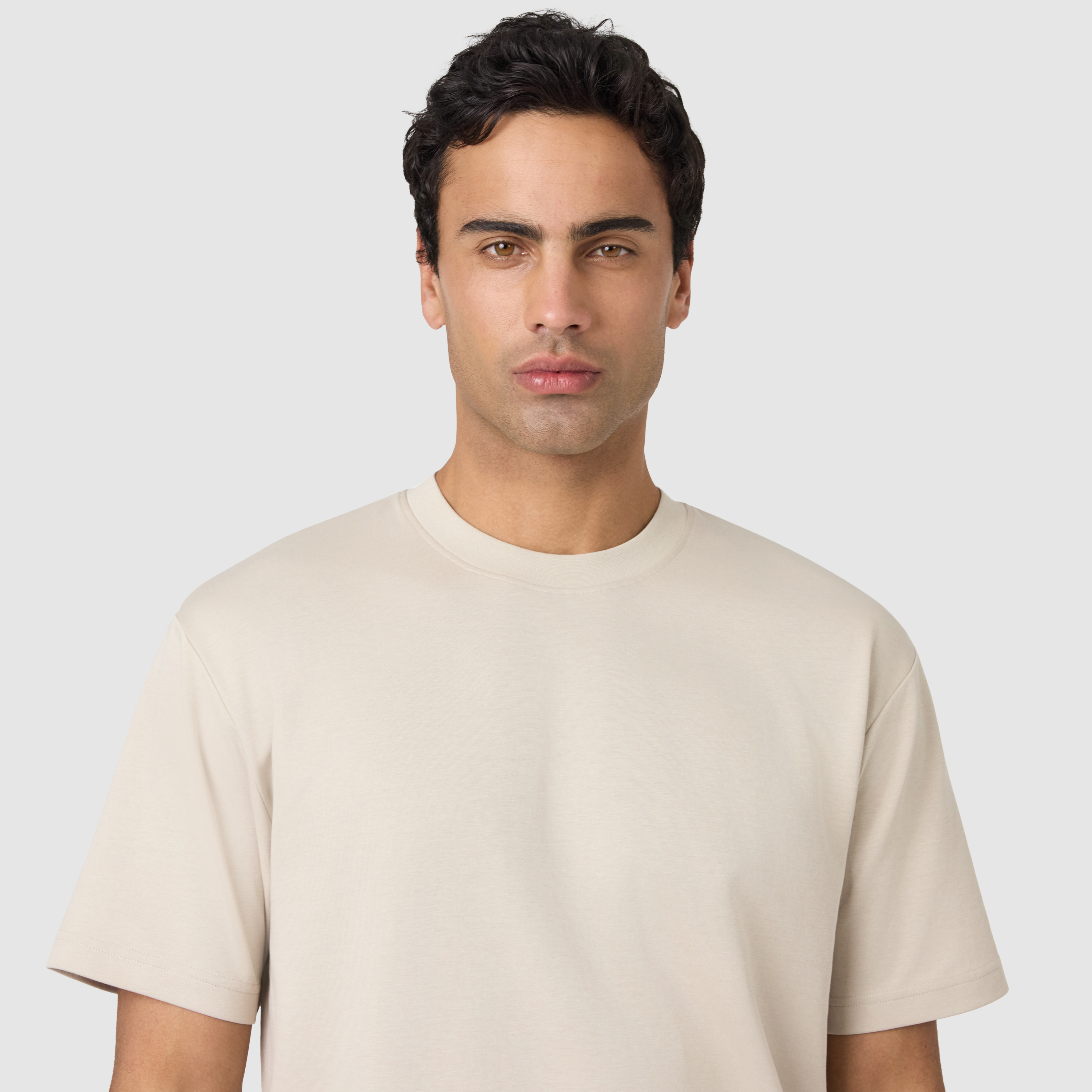 Stone Soho Relaxed Crew Neck Tee