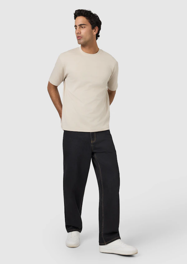 Stone Soho Relaxed Crew Neck Tee