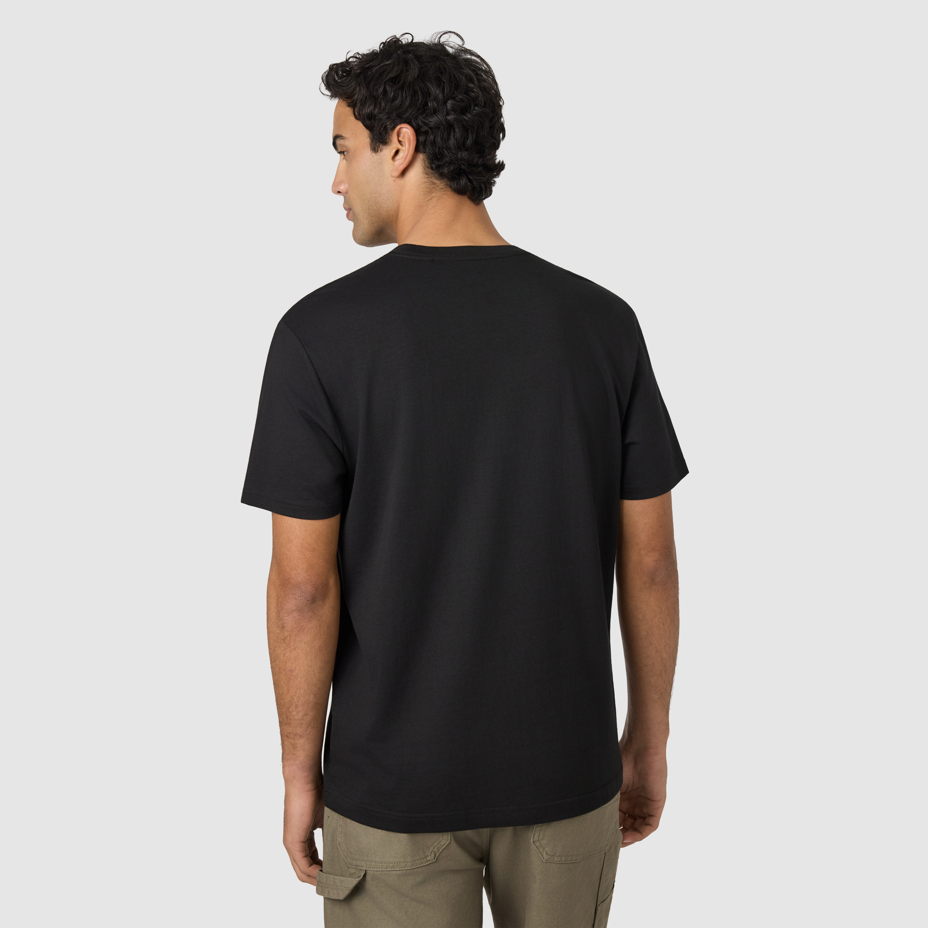 Black Cantona Relaxed Crew Neck Tee