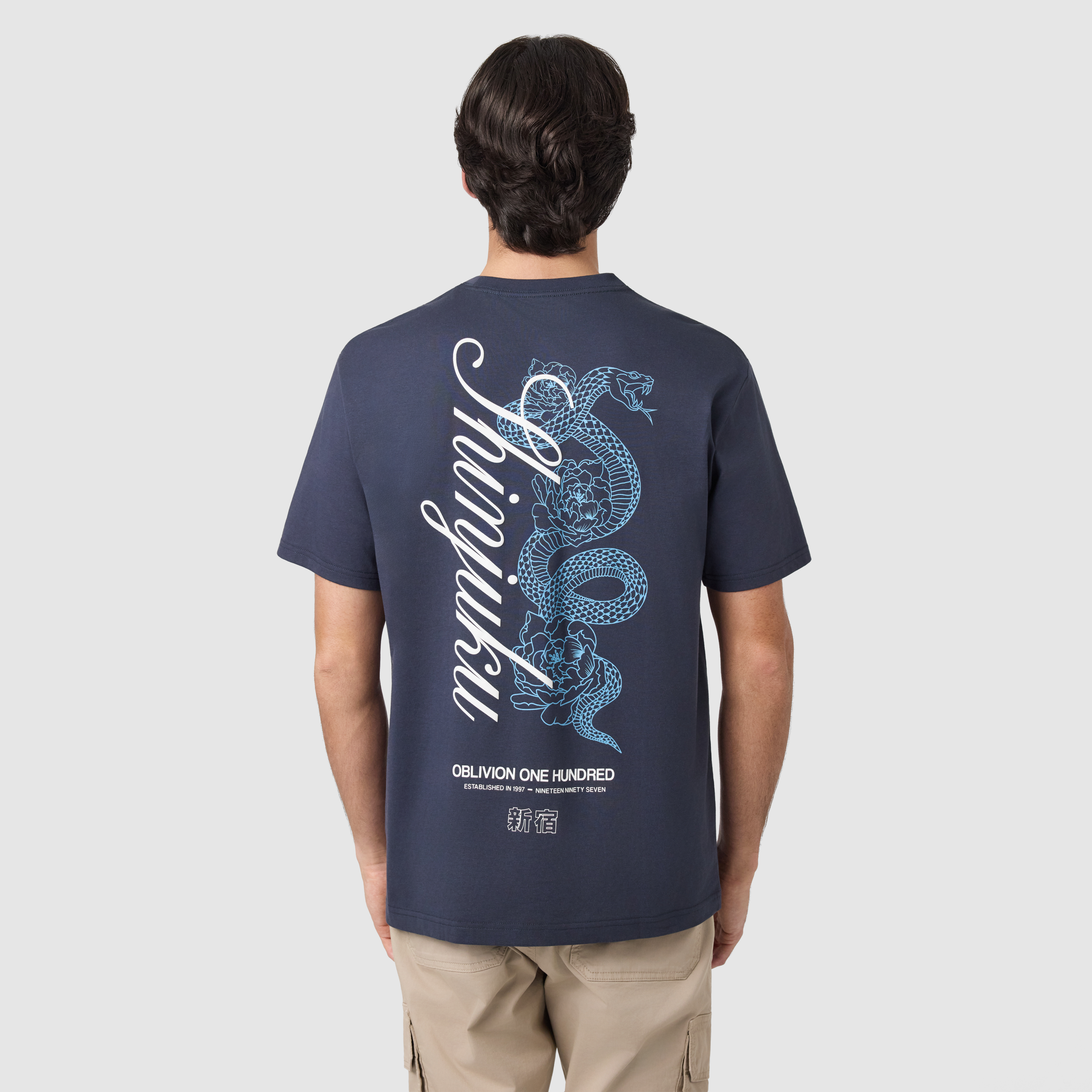 Steel Blue Viper Relaxed Crew Tee