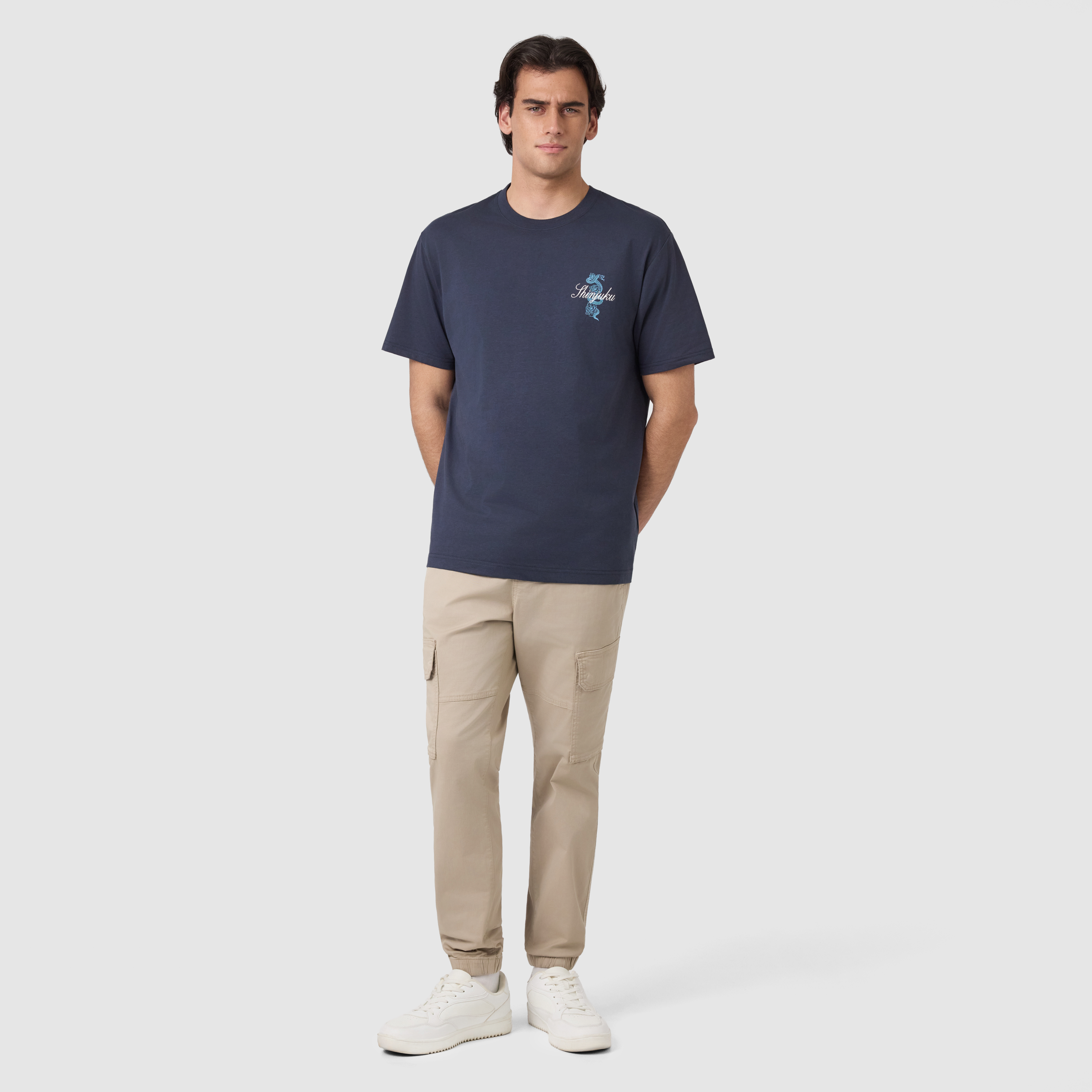 Steel Blue Viper Relaxed Crew Tee