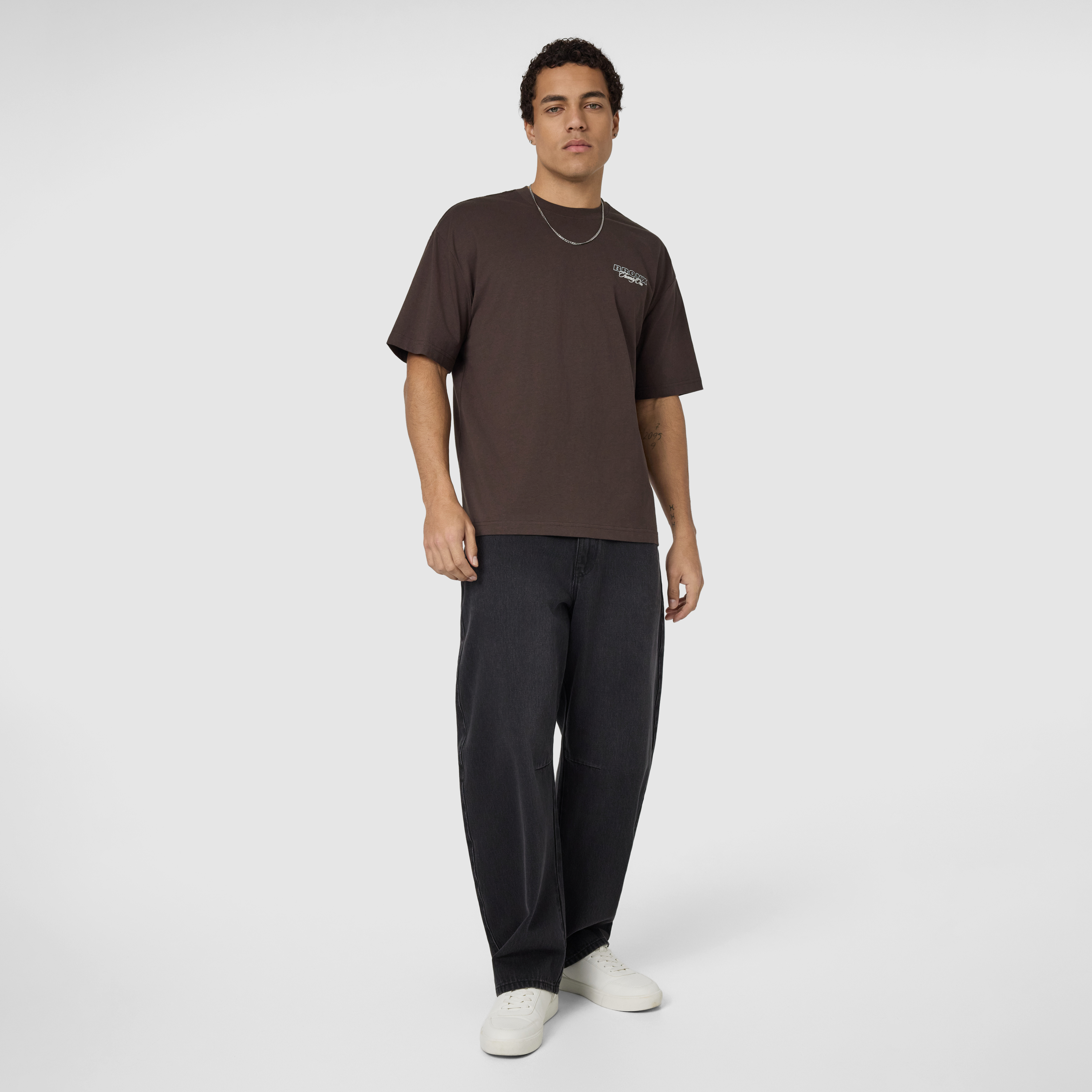 Brown Collective Graphic Boxy Crew Neck Tee