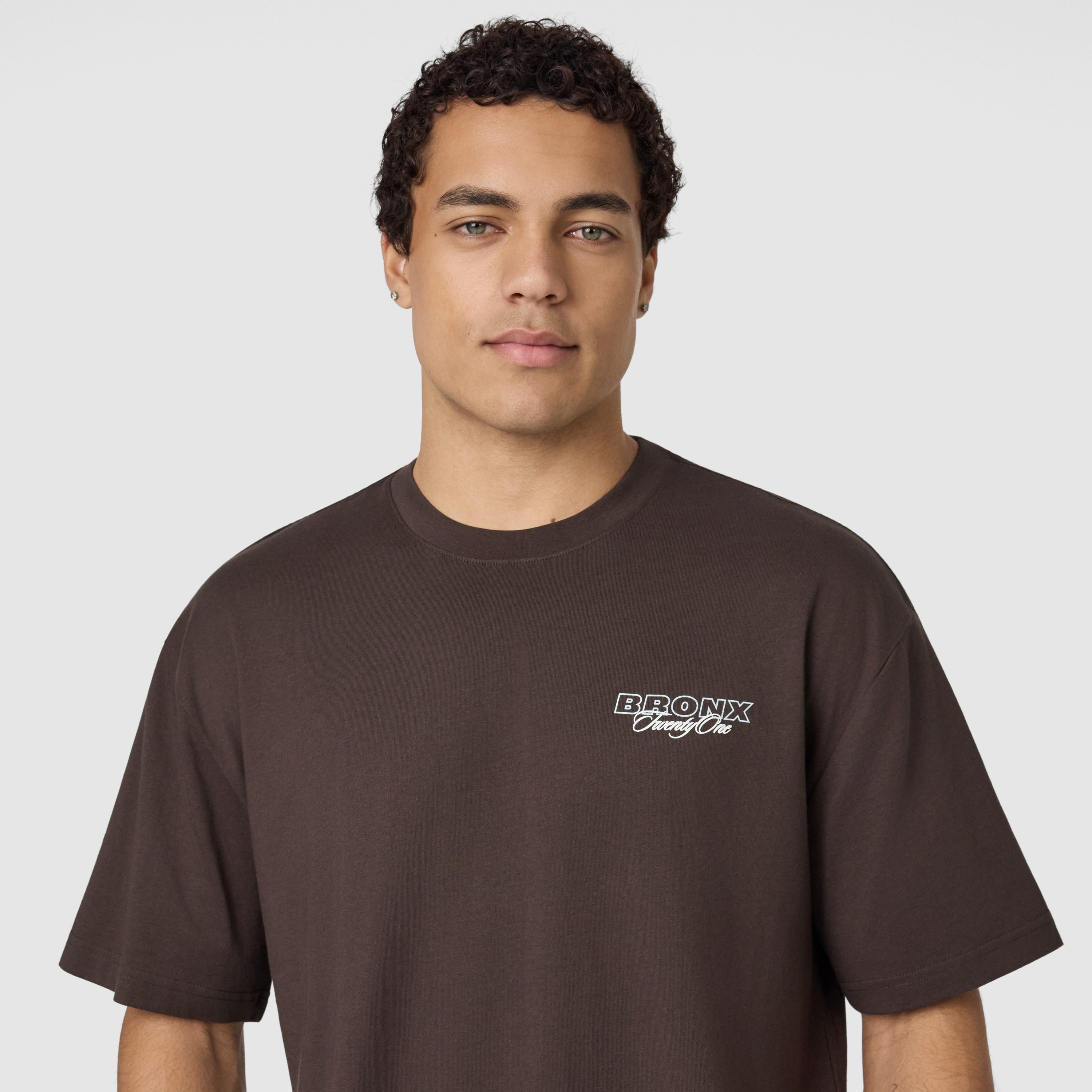 Brown Collective Graphic Boxy Crew Neck Tee