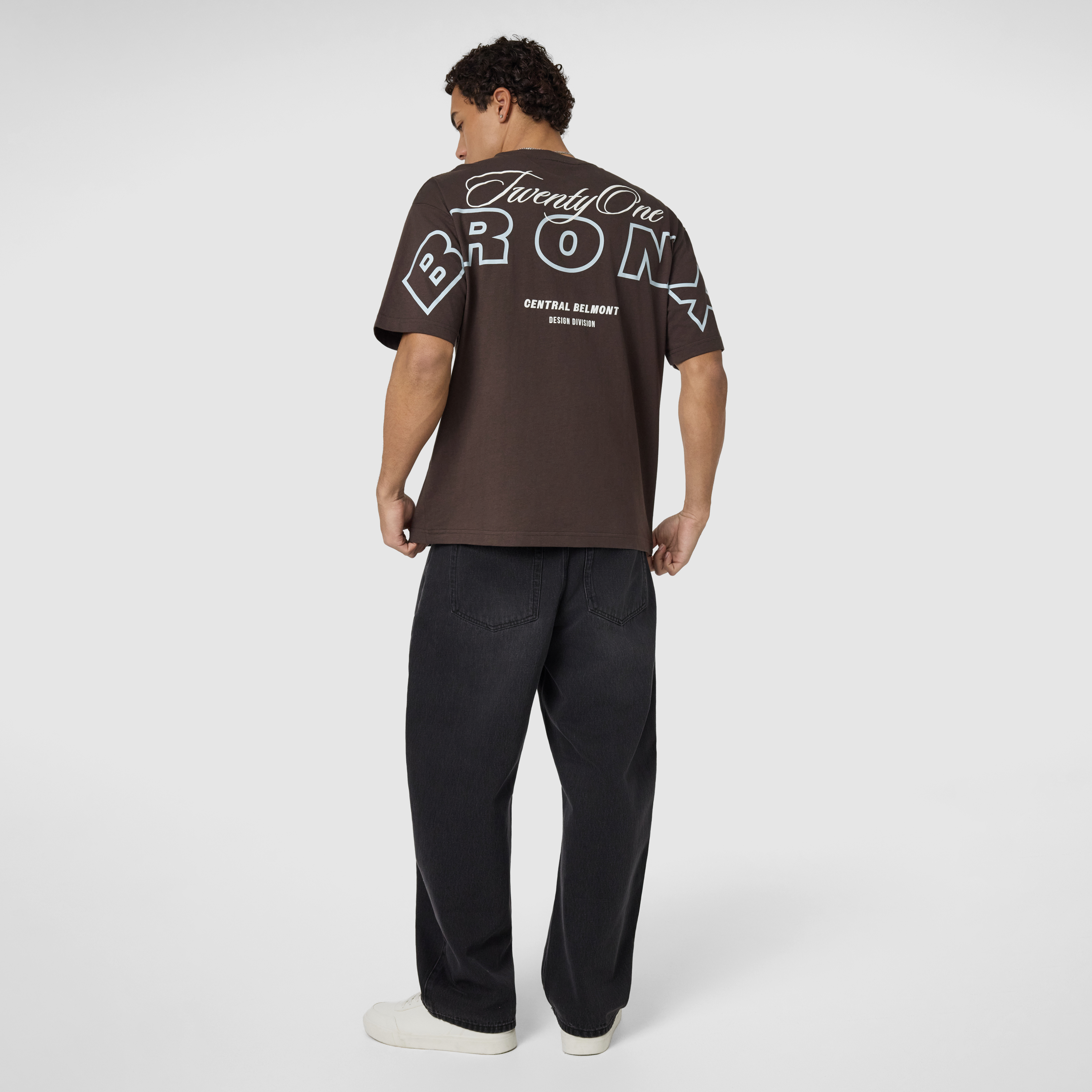 Brown Collective Graphic Boxy Crew Neck Tee