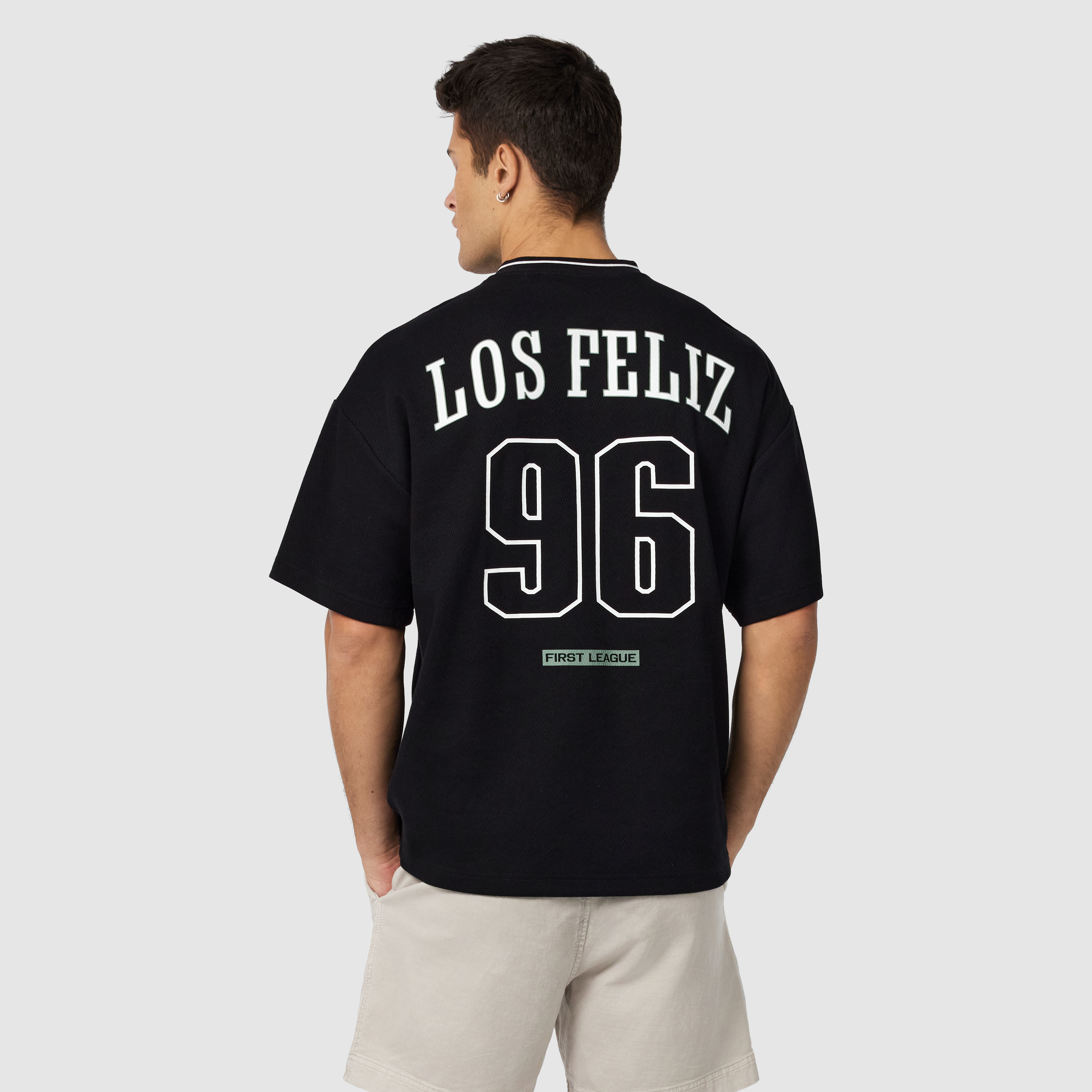 Los Feliz Graphic Oversized V Neck Tee