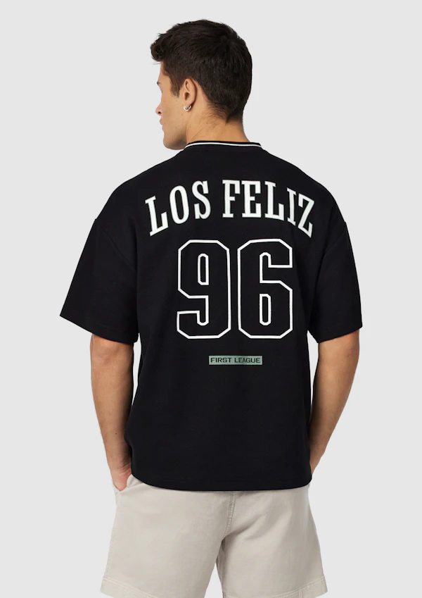 Los Feliz Graphic Oversized V Neck Tee