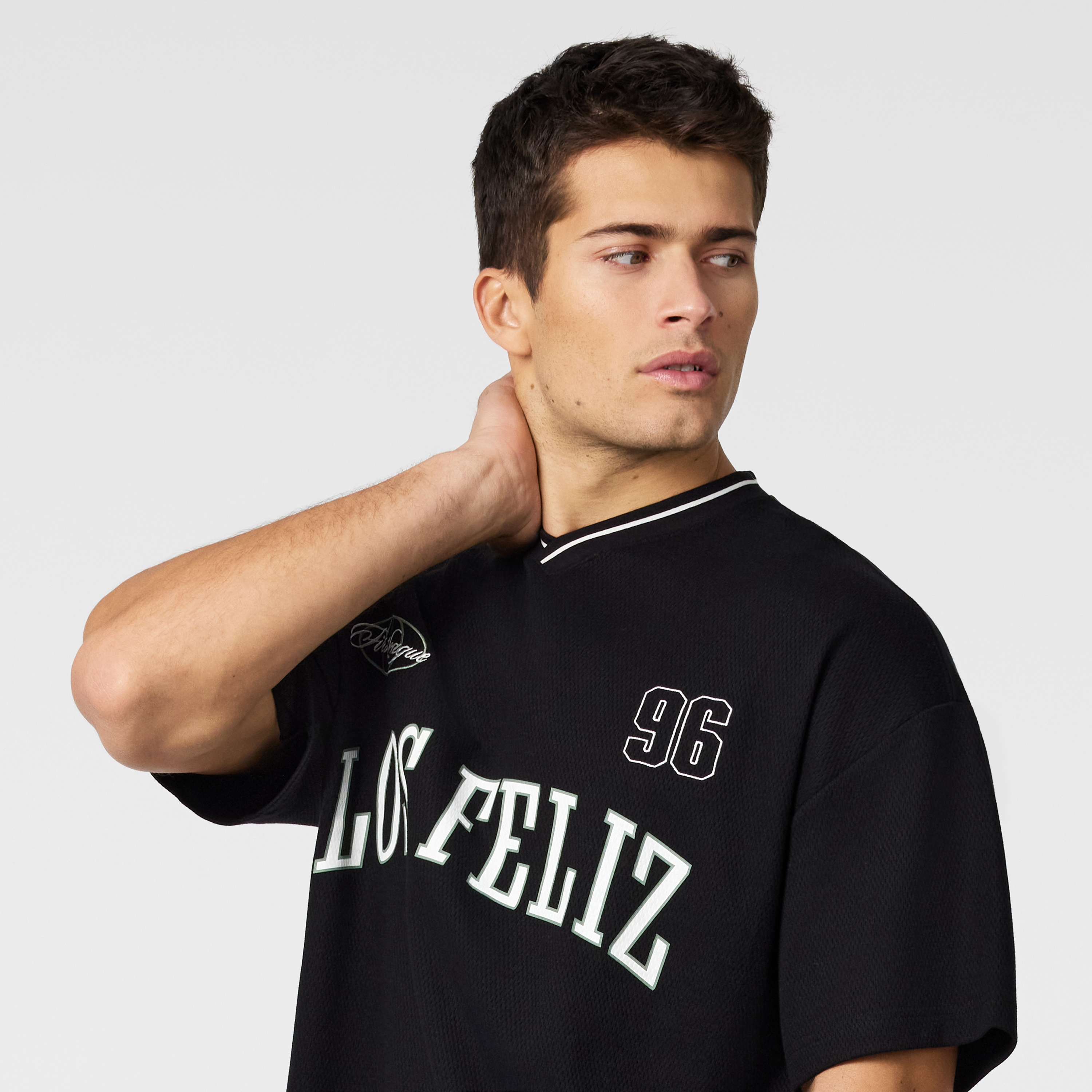 Los Feliz Graphic Oversized V Neck Tee