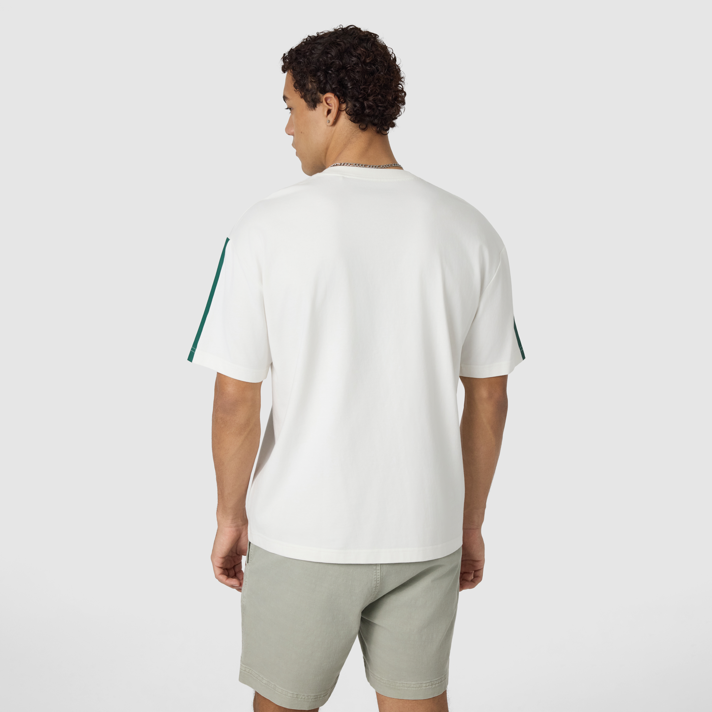 Off White Apex Graphic Boxy Crew Neck Tee
