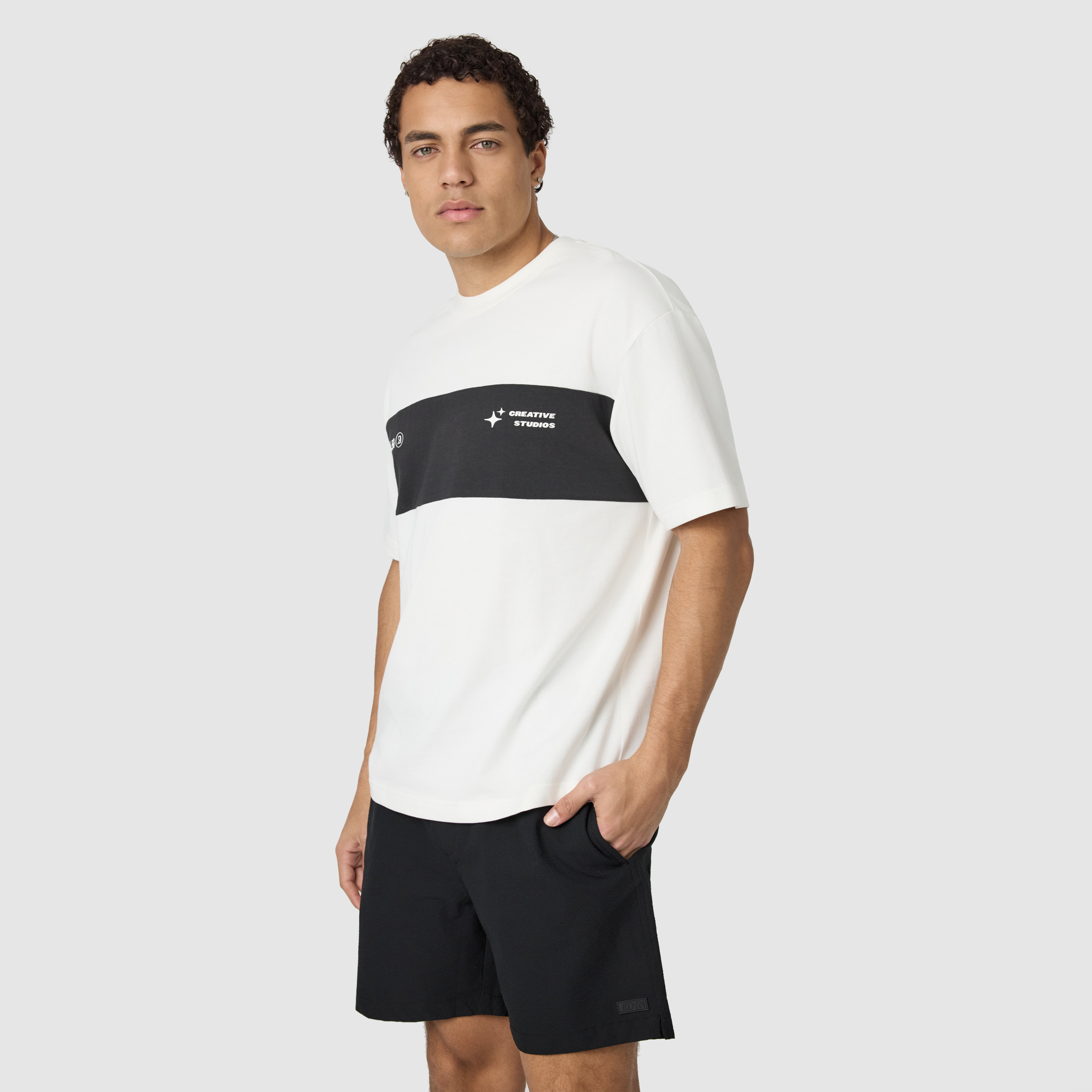 Off White Albie Boxy Crew Neck Tee