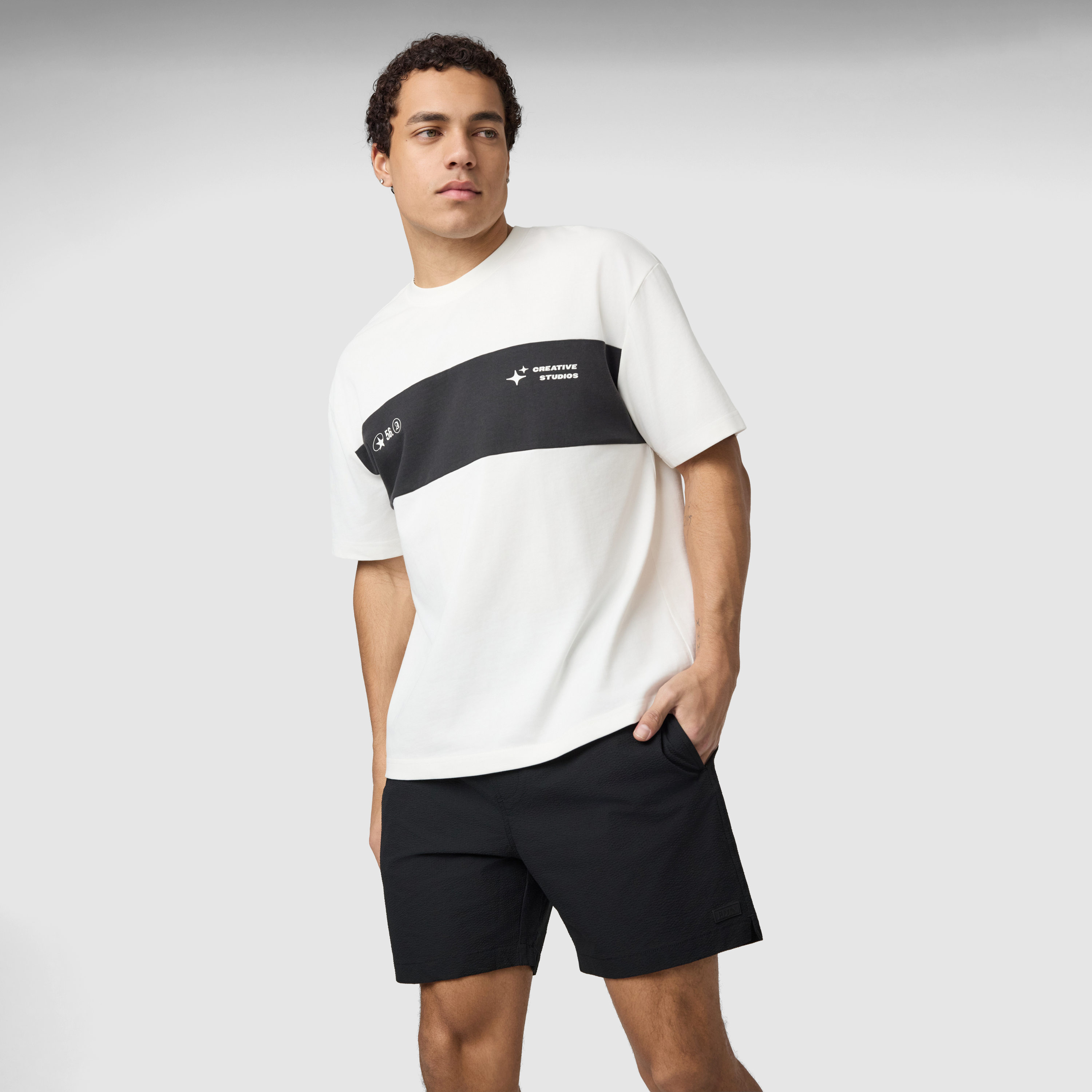 Off White Albie Boxy Crew Neck Tee