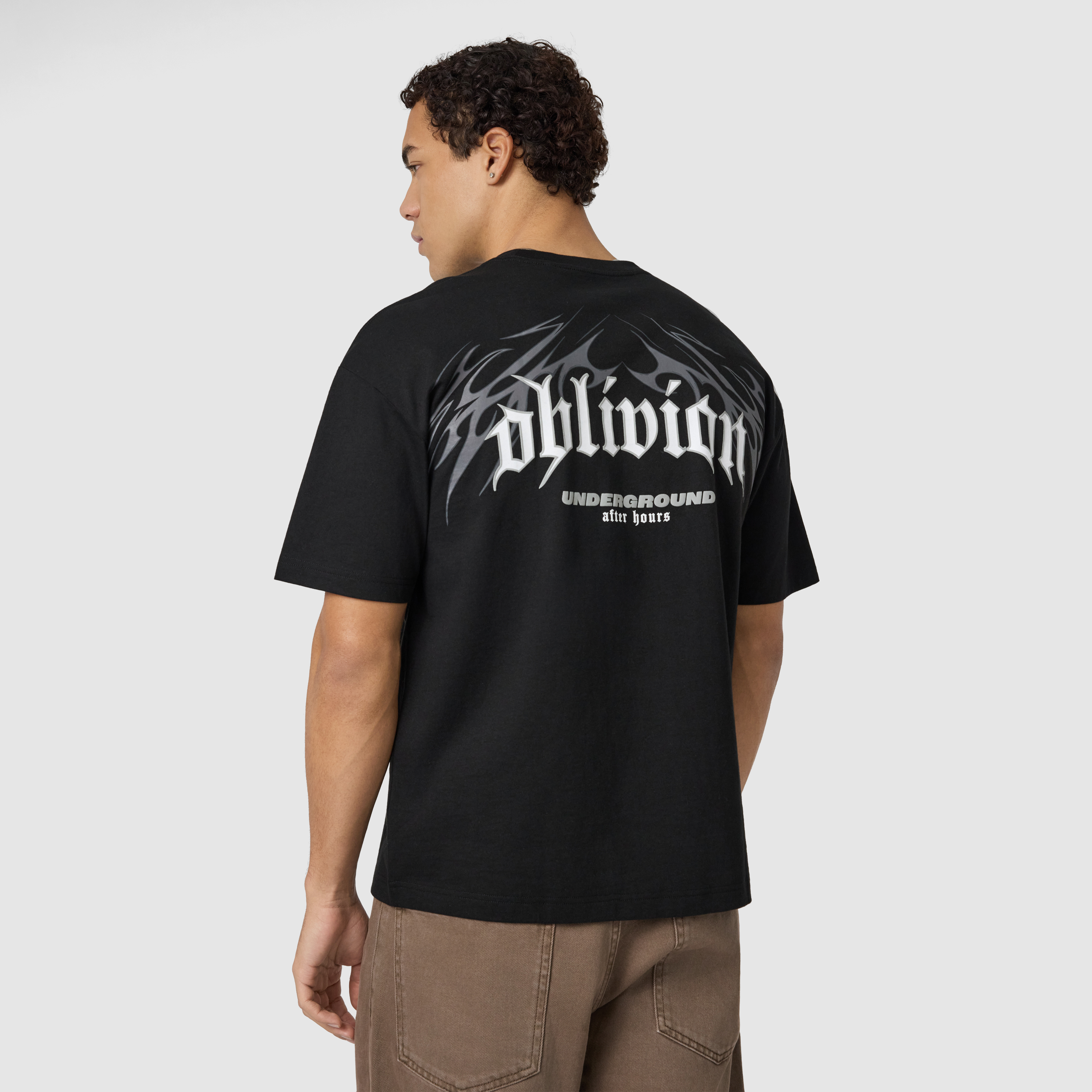 Oblivion Graphic Boxy Crew Neck Tee