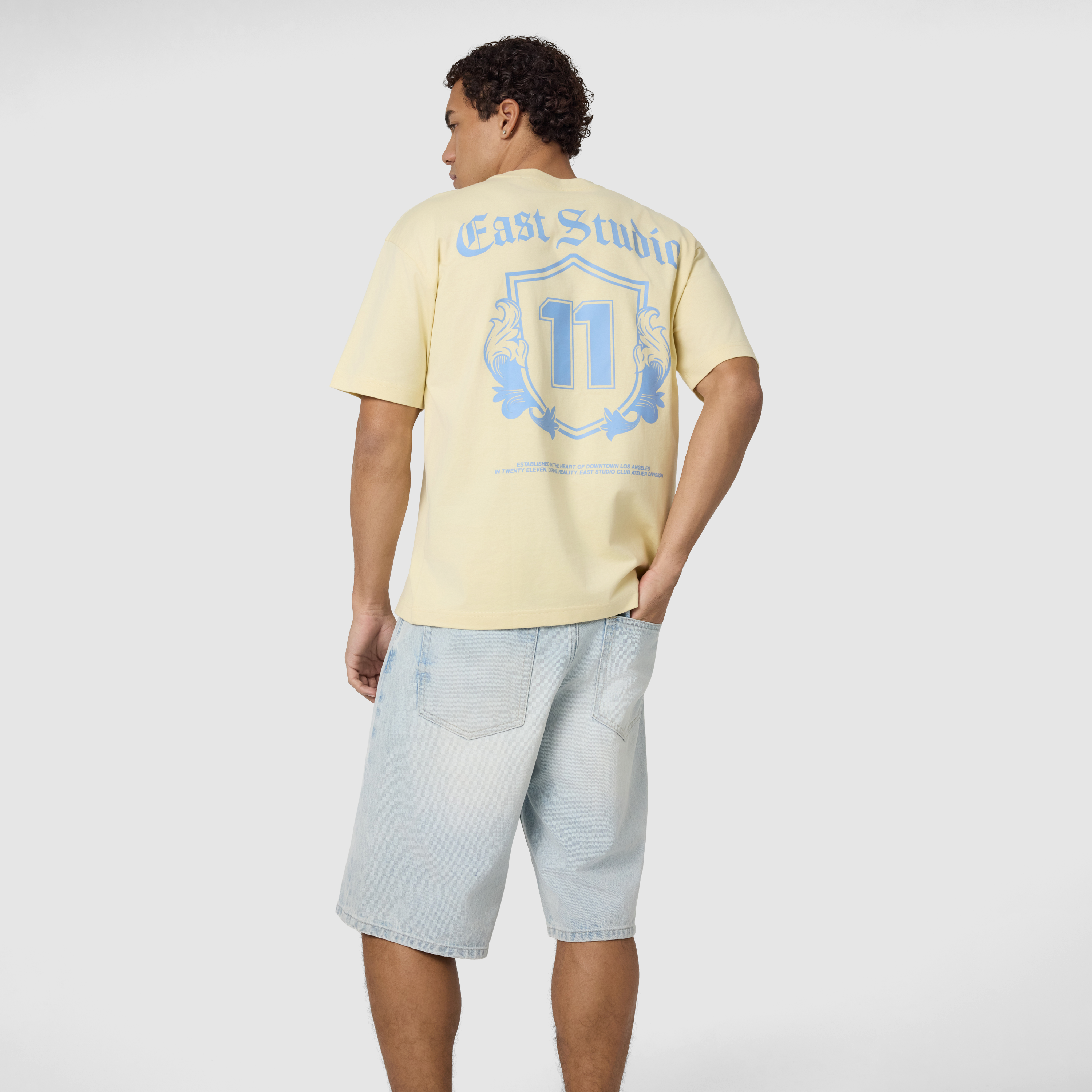 Yellow Graphic Boxy Crew Tee