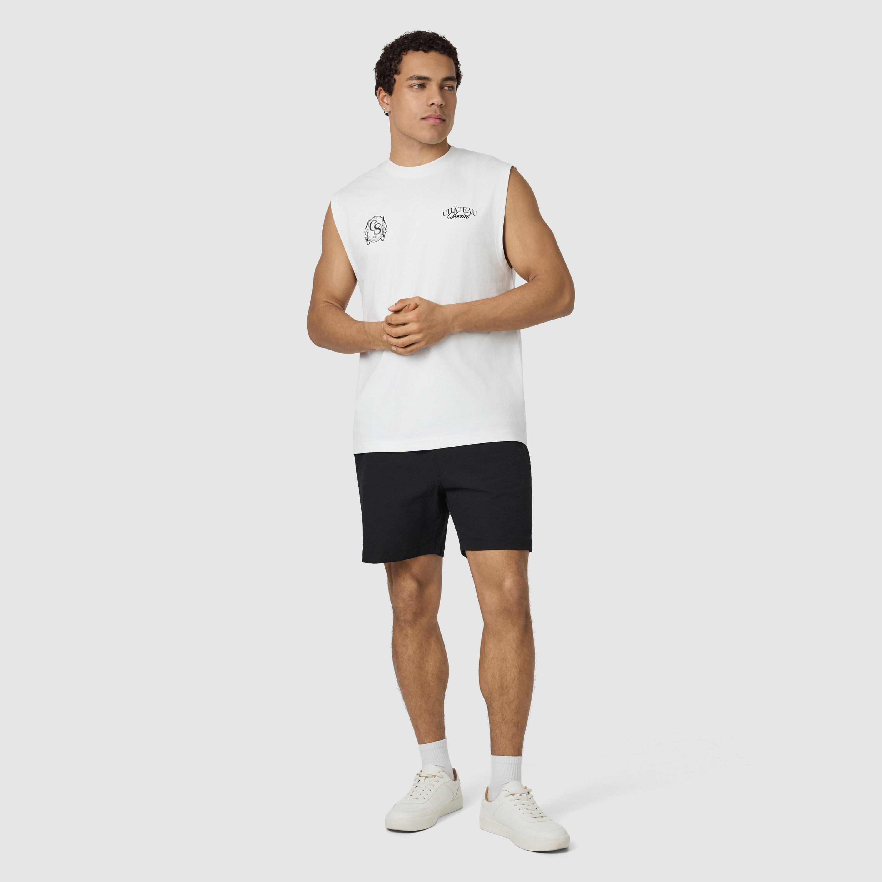 White Chateau Sleeveless Tee