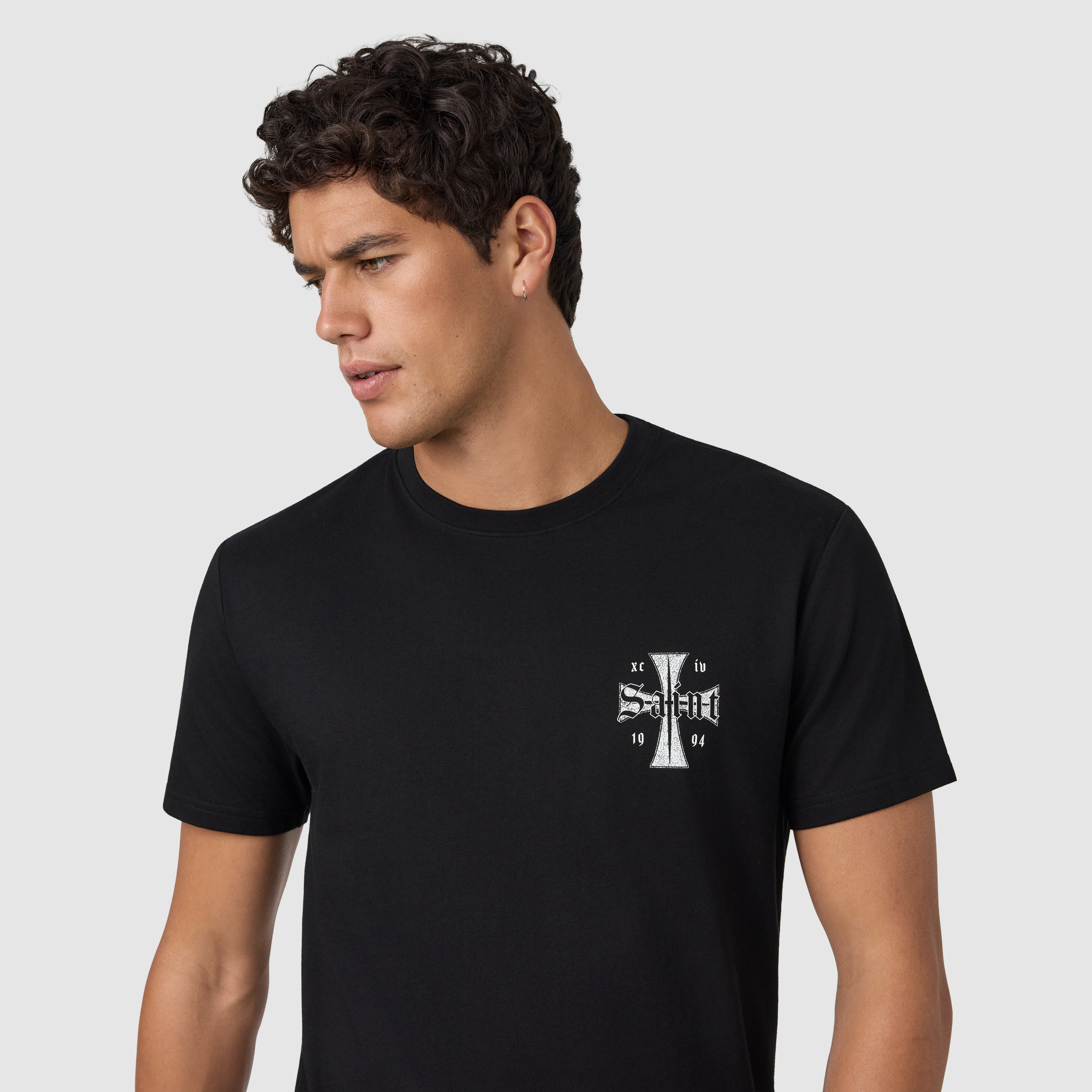 Black Saint Longline Crew Tee