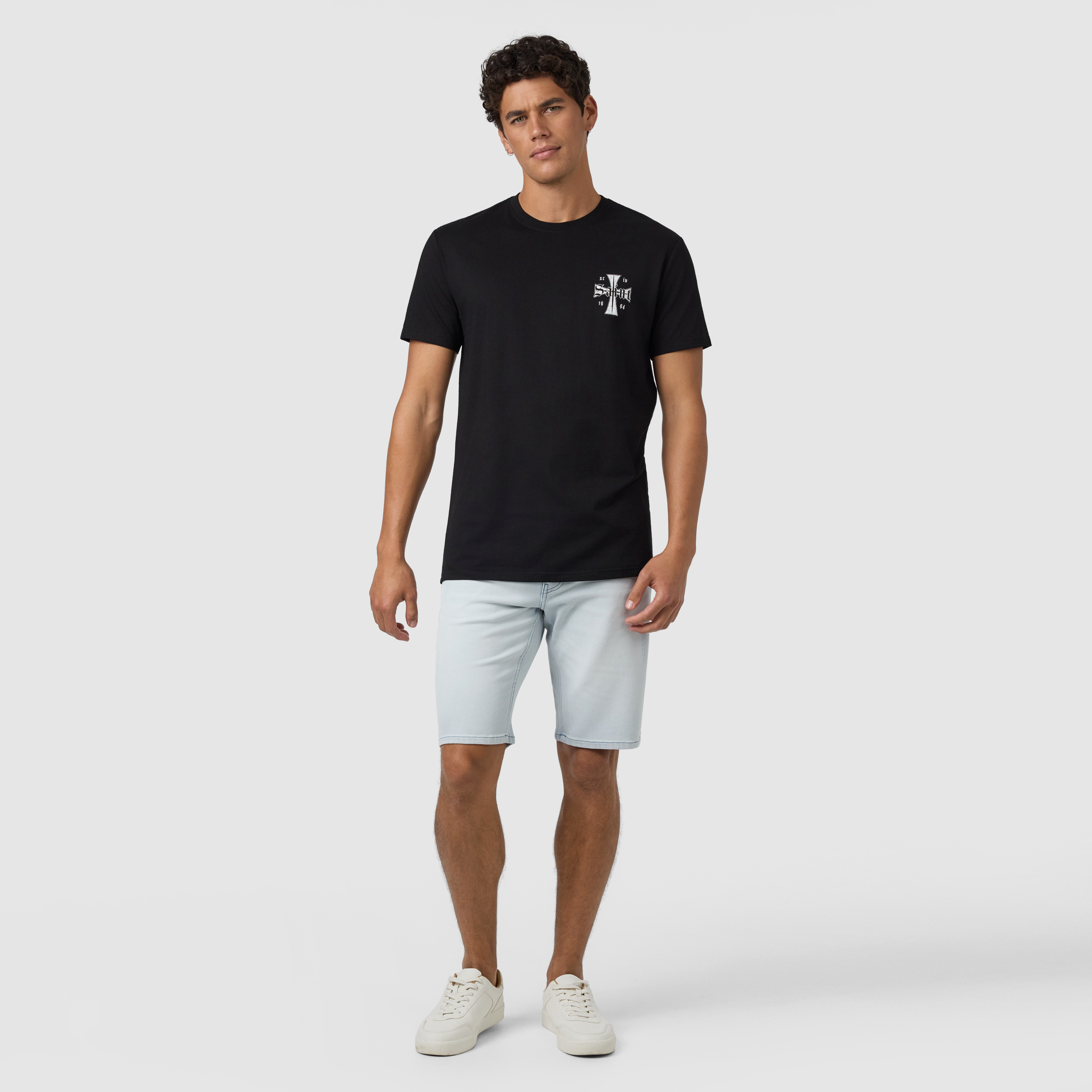 Black Saint Longline Crew Tee
