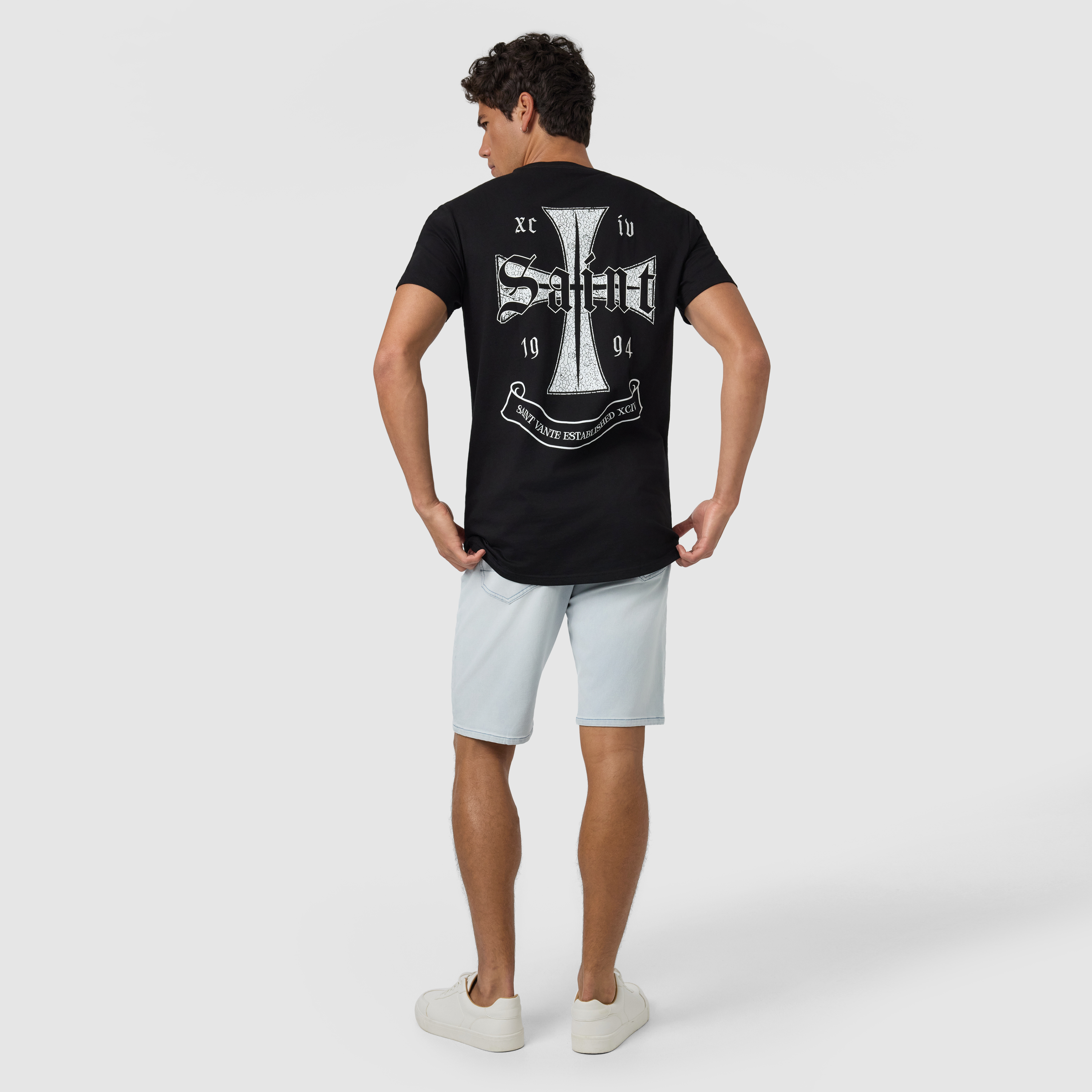 Black Saint Longline Crew Tee