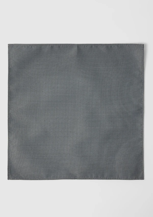 Pewter Pocket Square