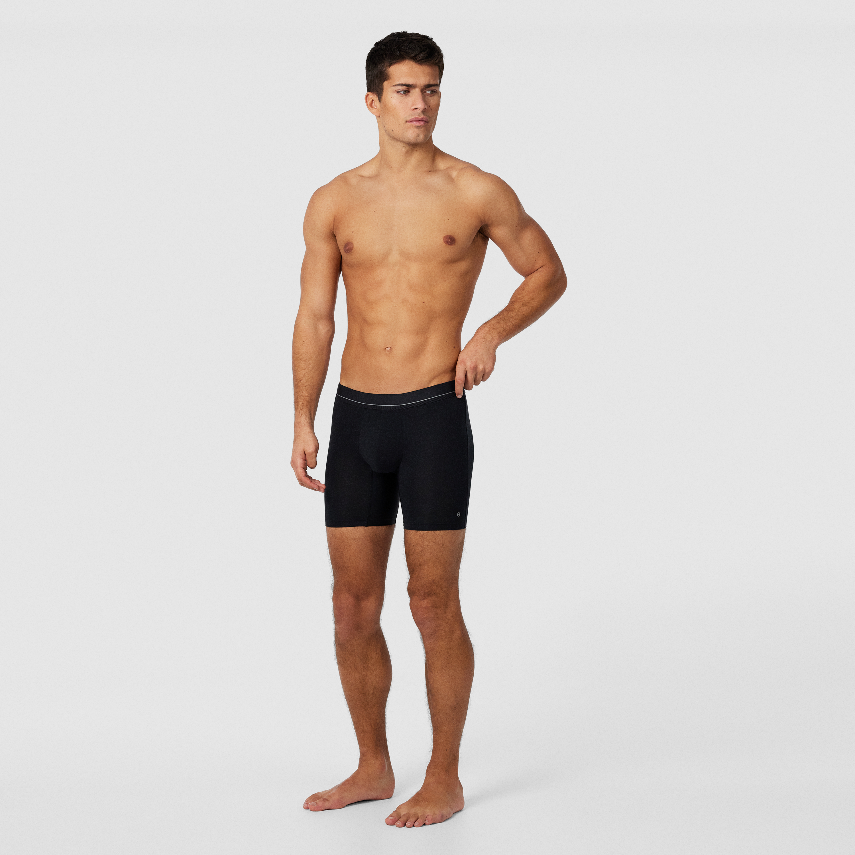 Black Anti Chafe Bamboo Viscose Trunk